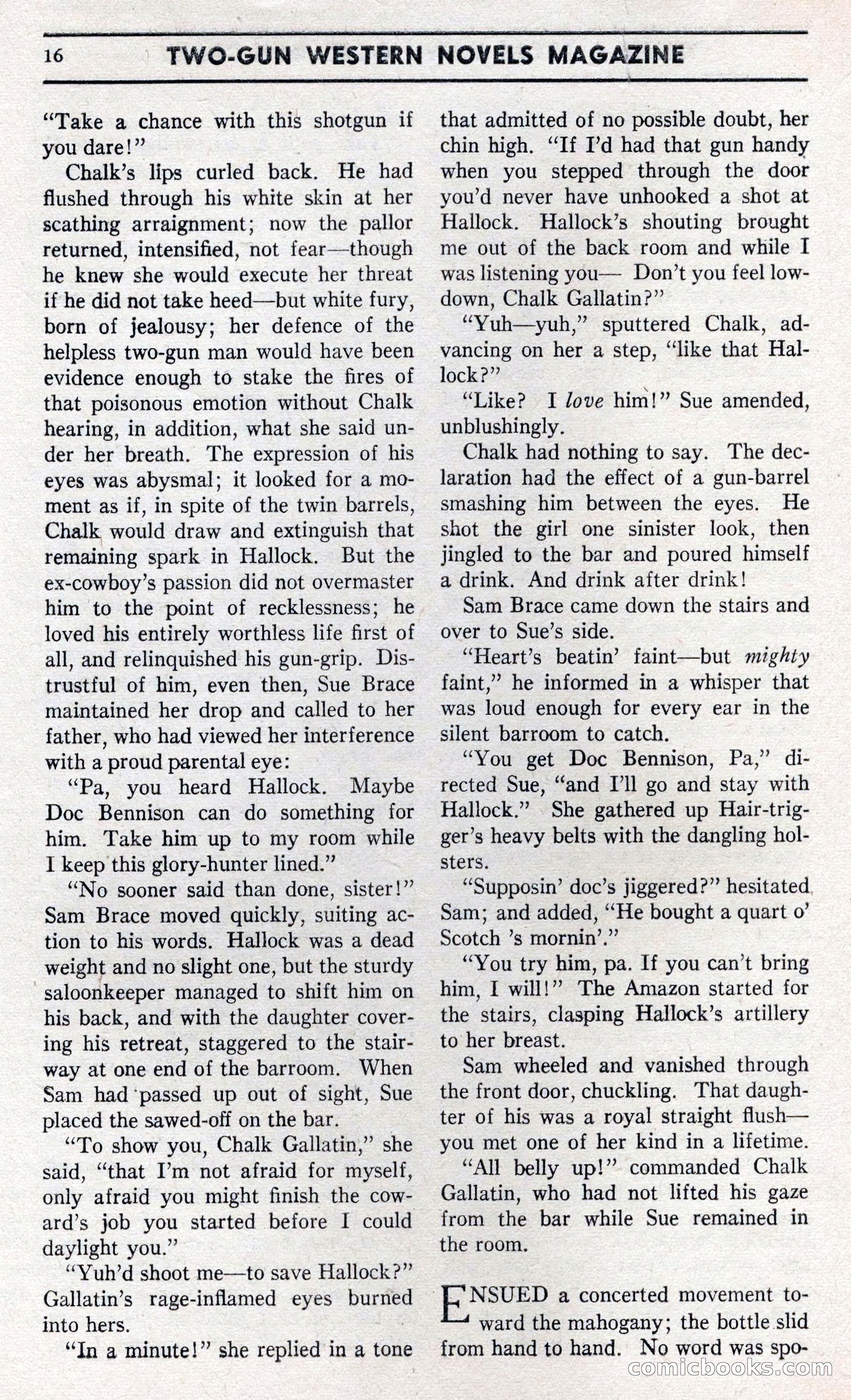 Two-Gun Western Novels Magazine — page 15 of 116