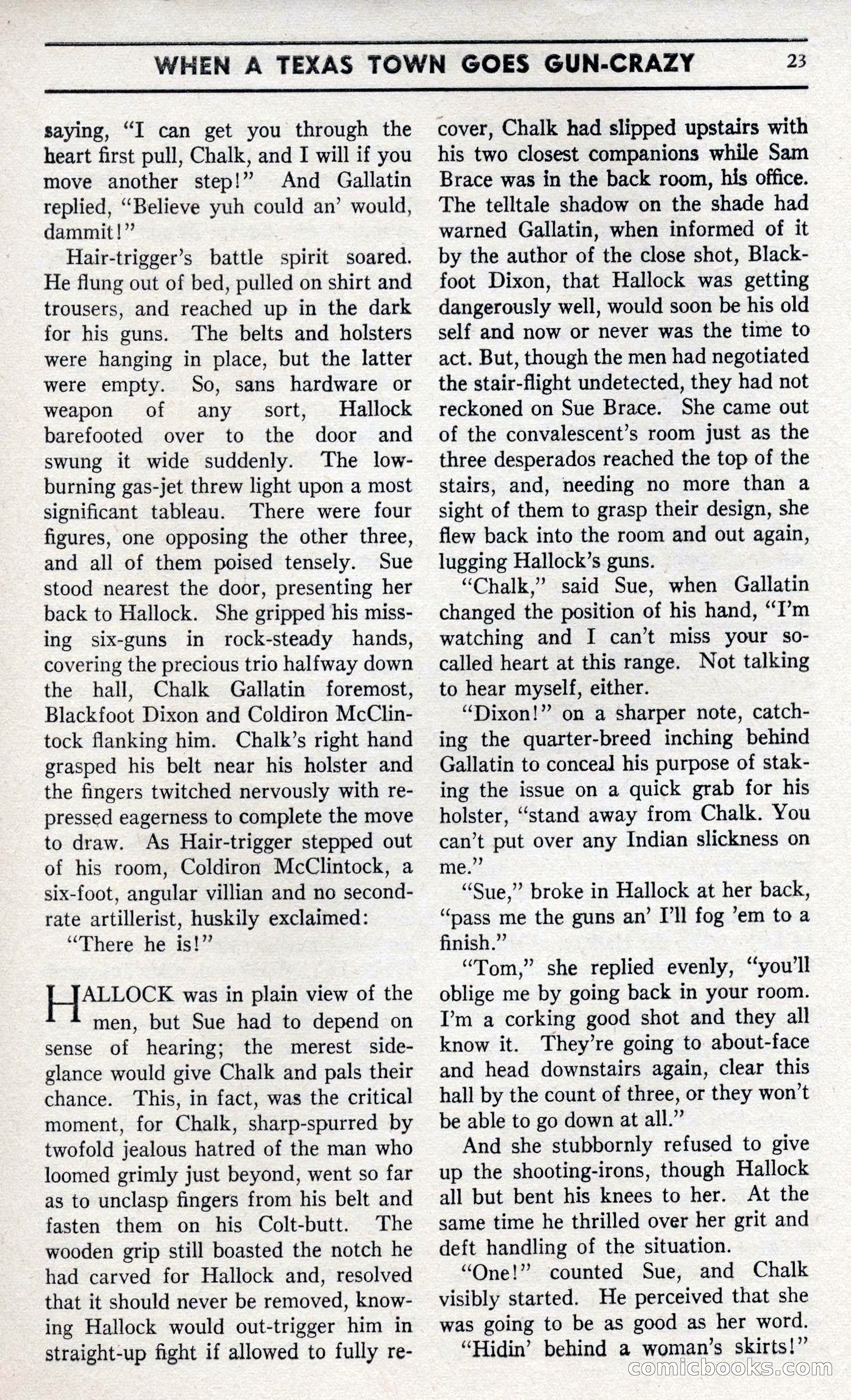 Two-Gun Western Novels Magazine — page 22 of 116