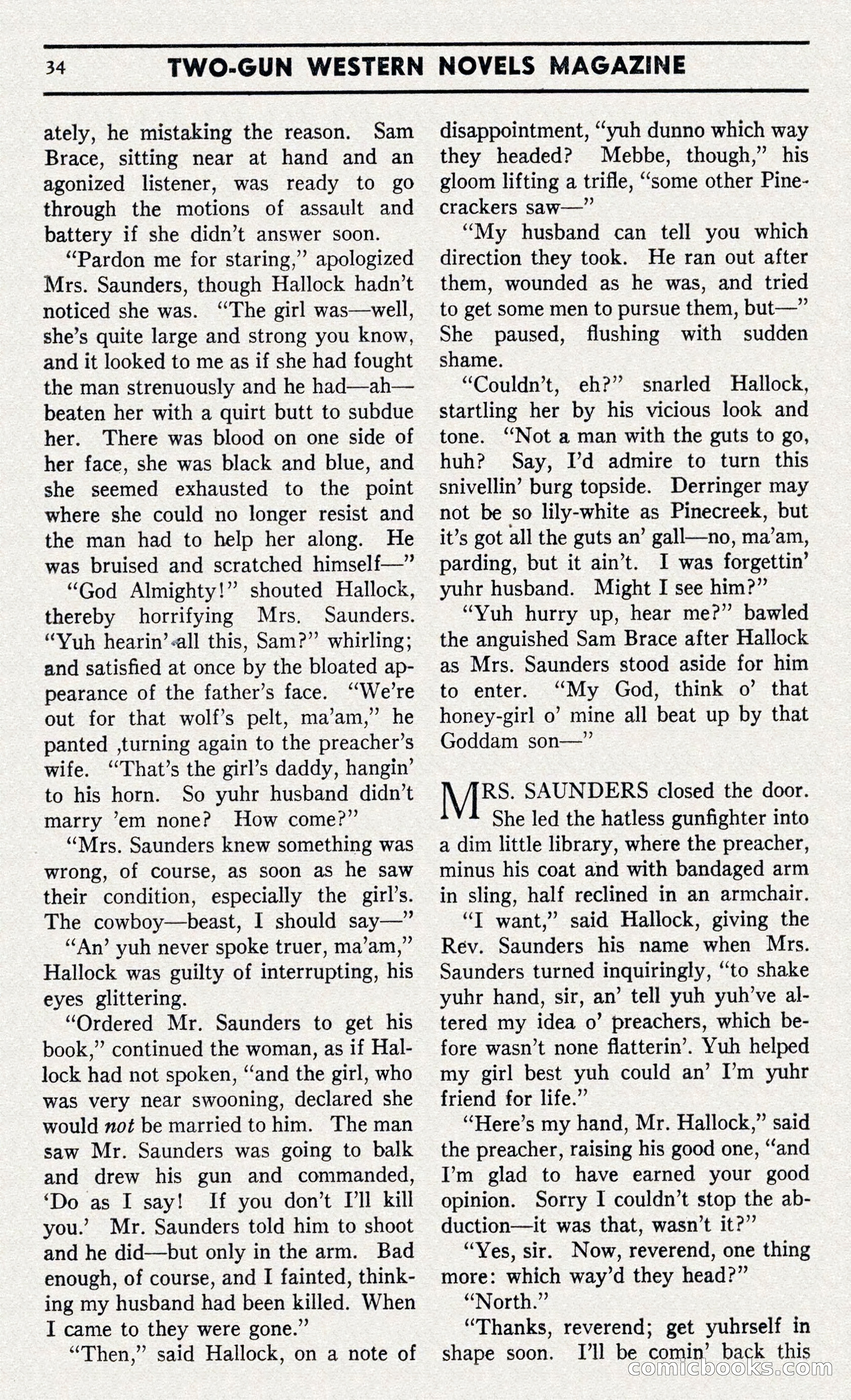 Two-Gun Western Novels Magazine — page 33 of 116