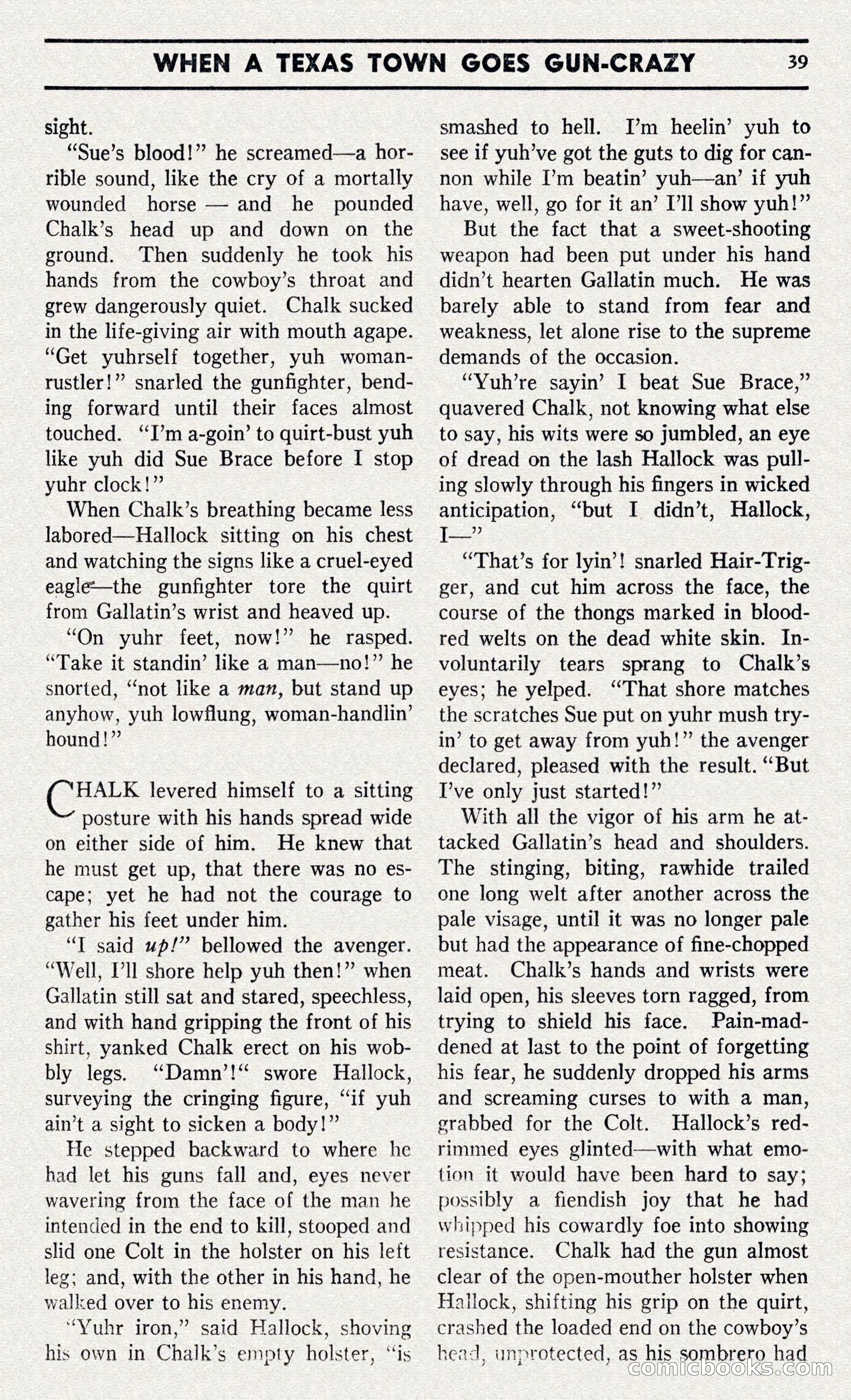 Two-Gun Western Novels Magazine — page 38 of 116
