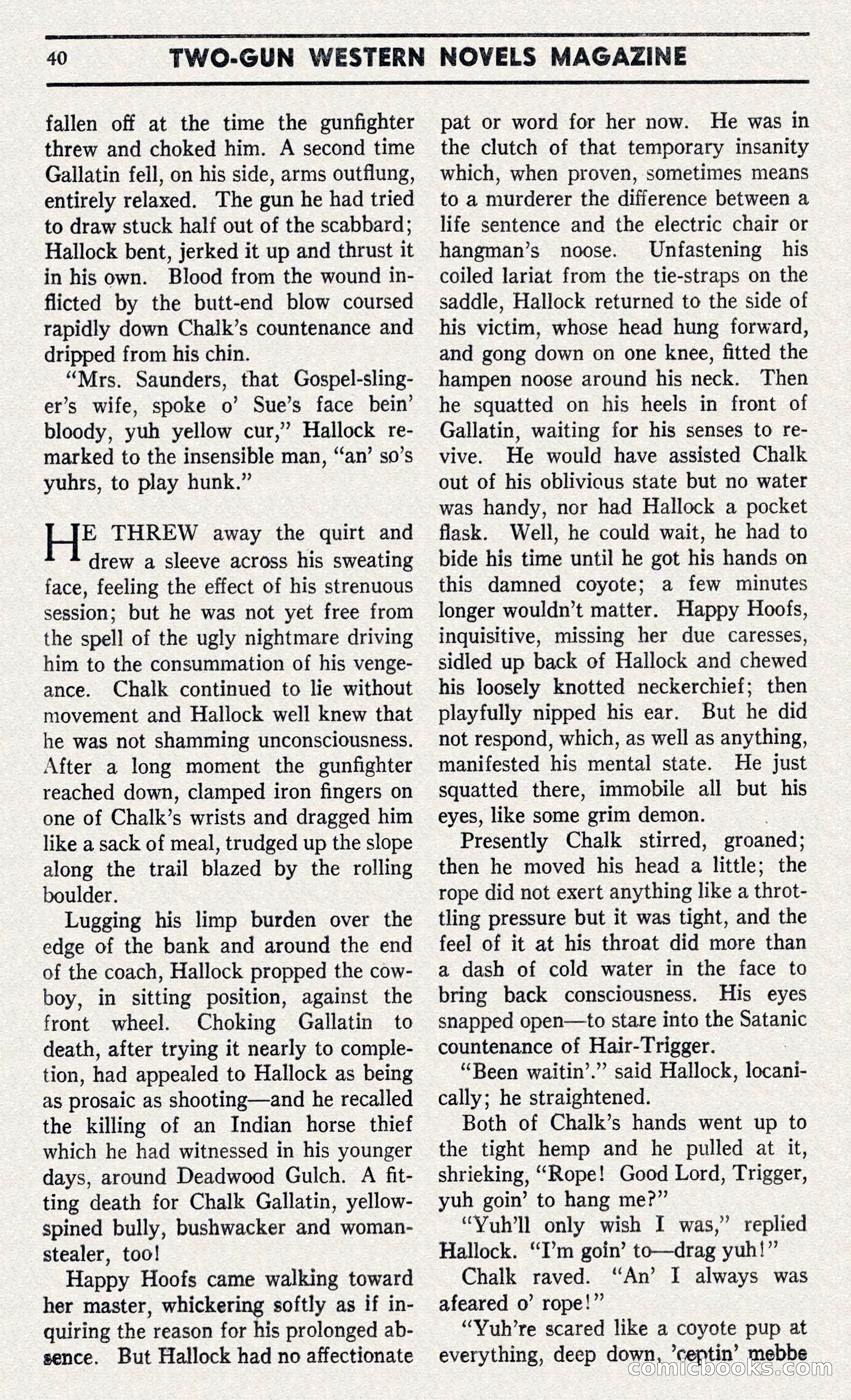 Two-Gun Western Novels Magazine — page 39 of 116