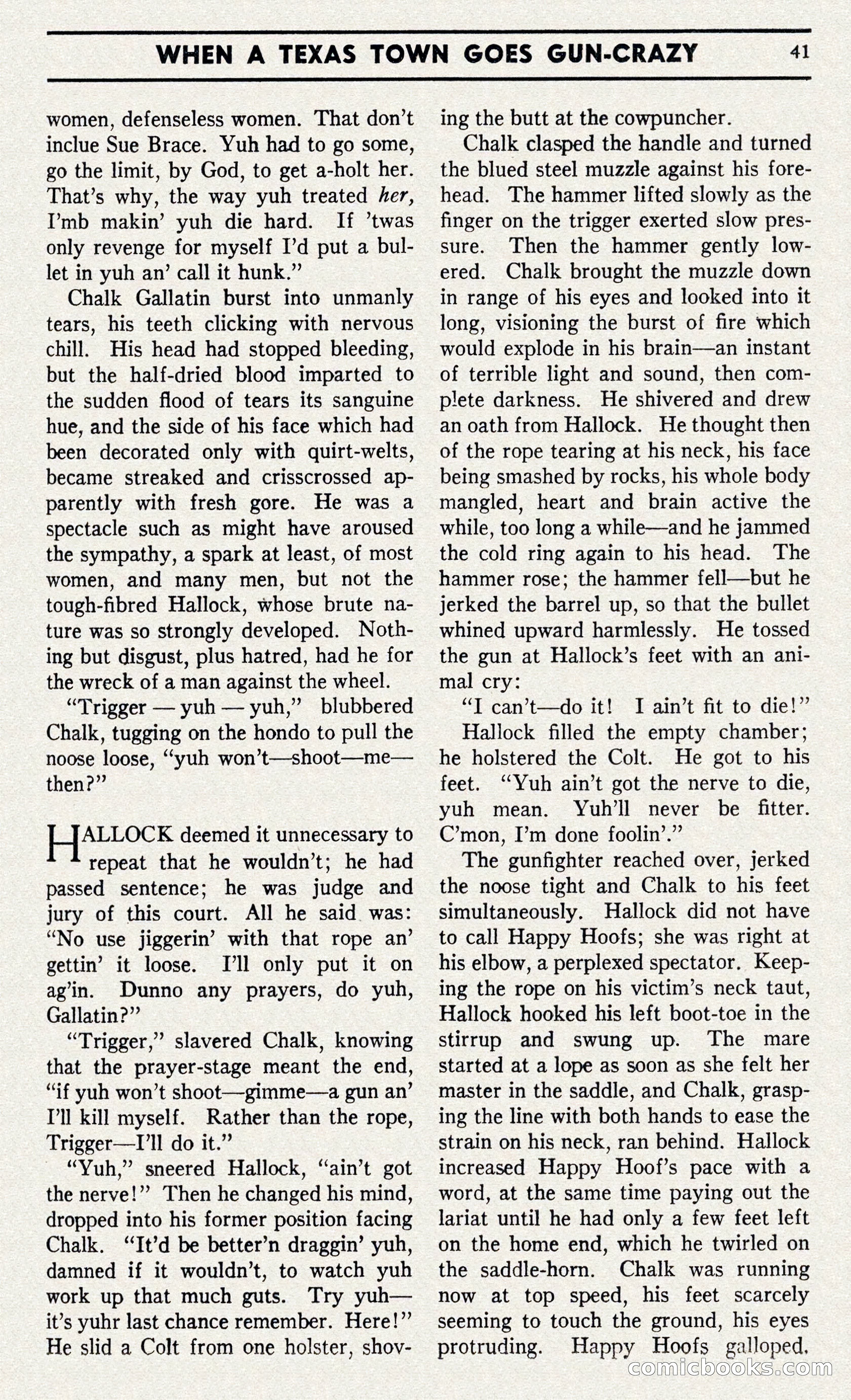 Two-Gun Western Novels Magazine — page 40 of 116