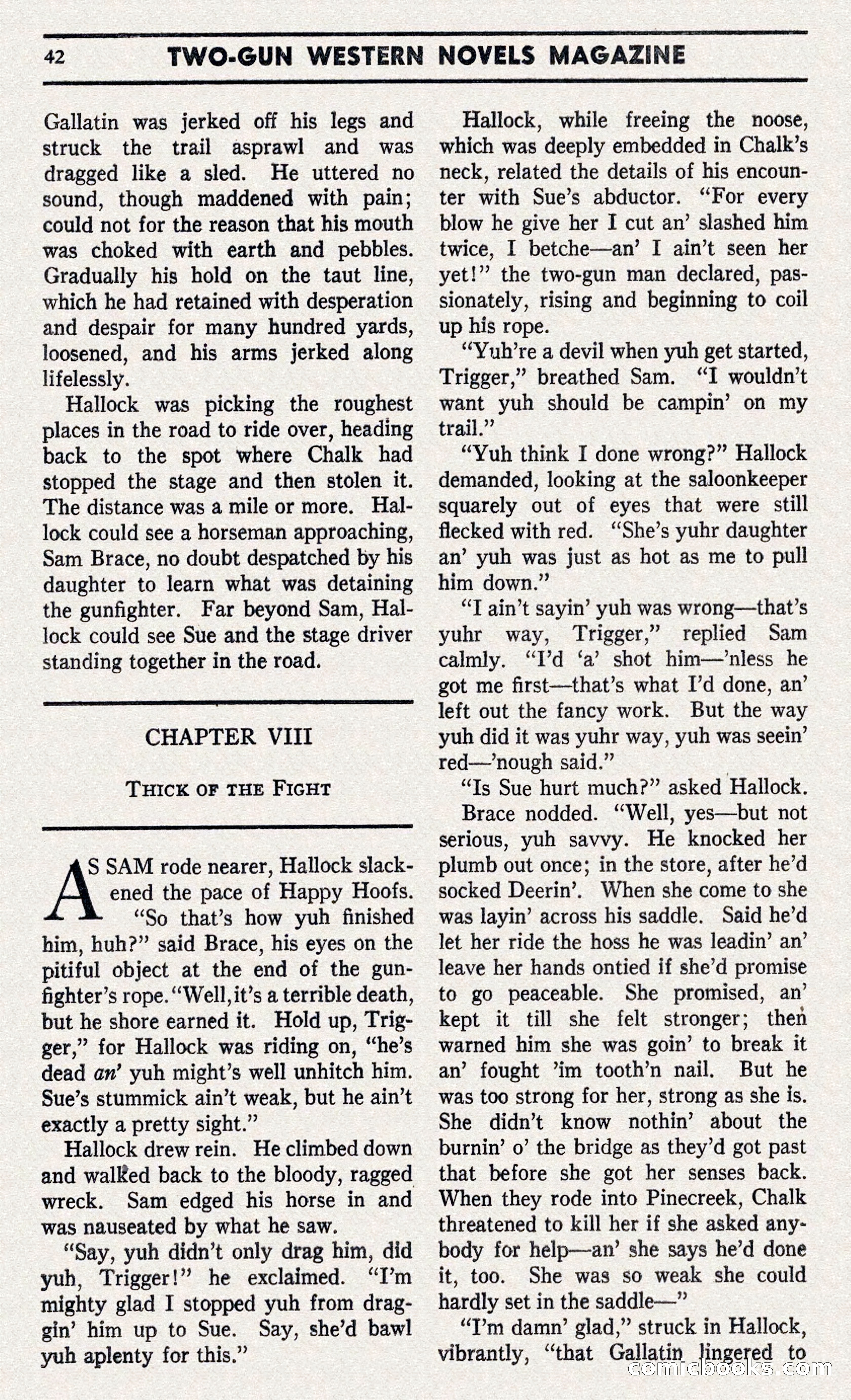 Two-Gun Western Novels Magazine — page 41 of 116