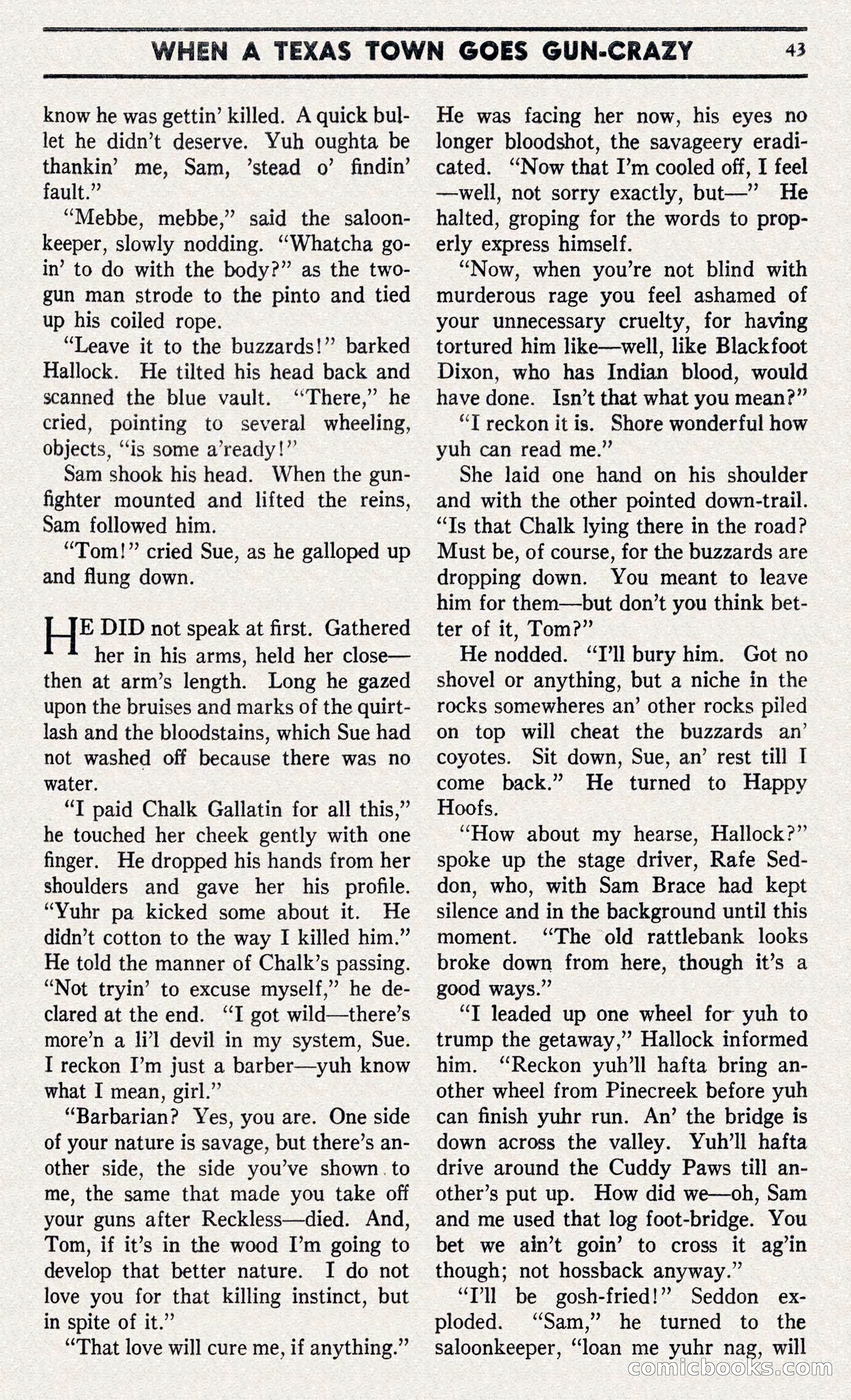 Two-Gun Western Novels Magazine — page 42 of 116