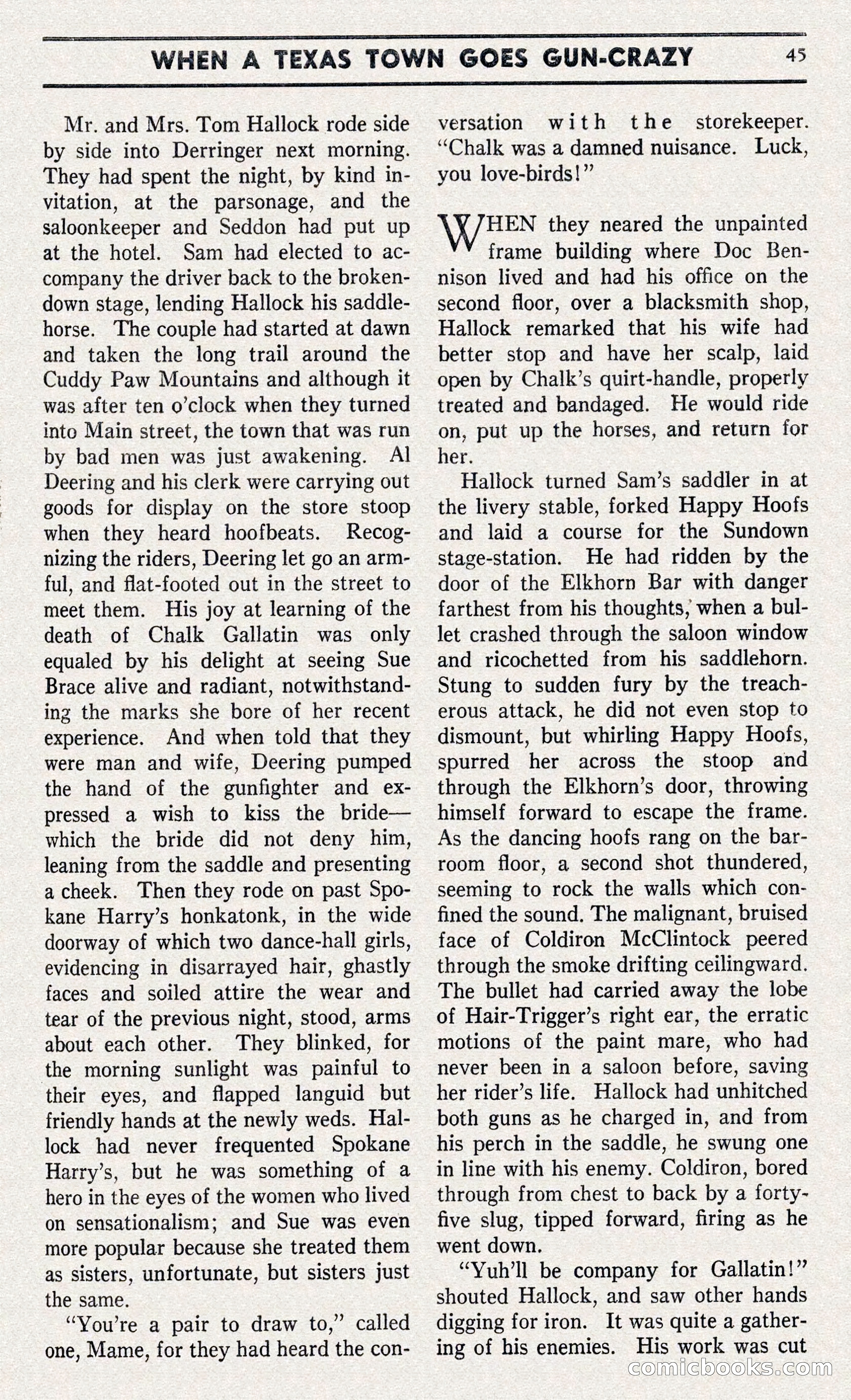 Two-Gun Western Novels Magazine — page 44 of 116