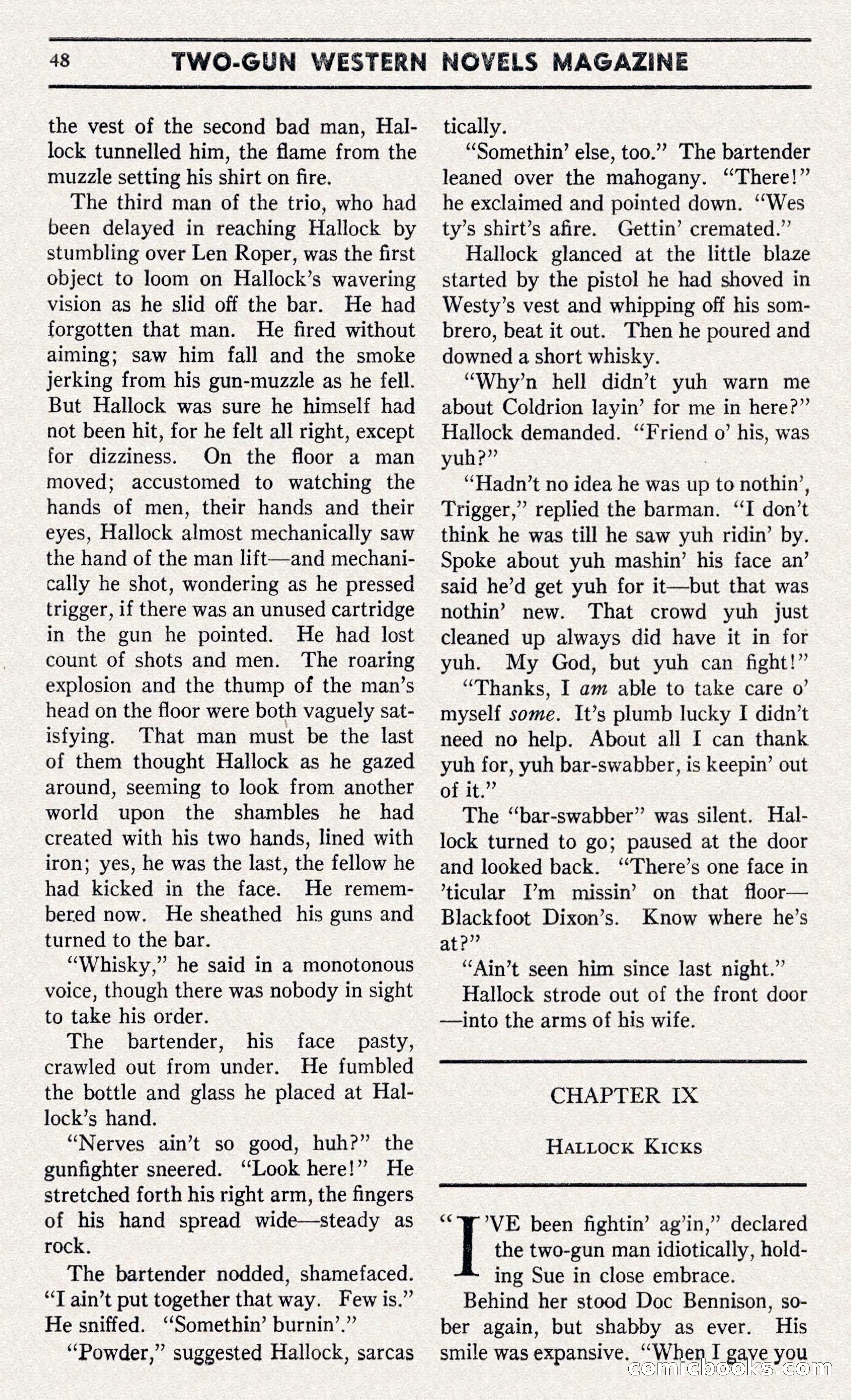 Two-Gun Western Novels Magazine — page 47 of 116