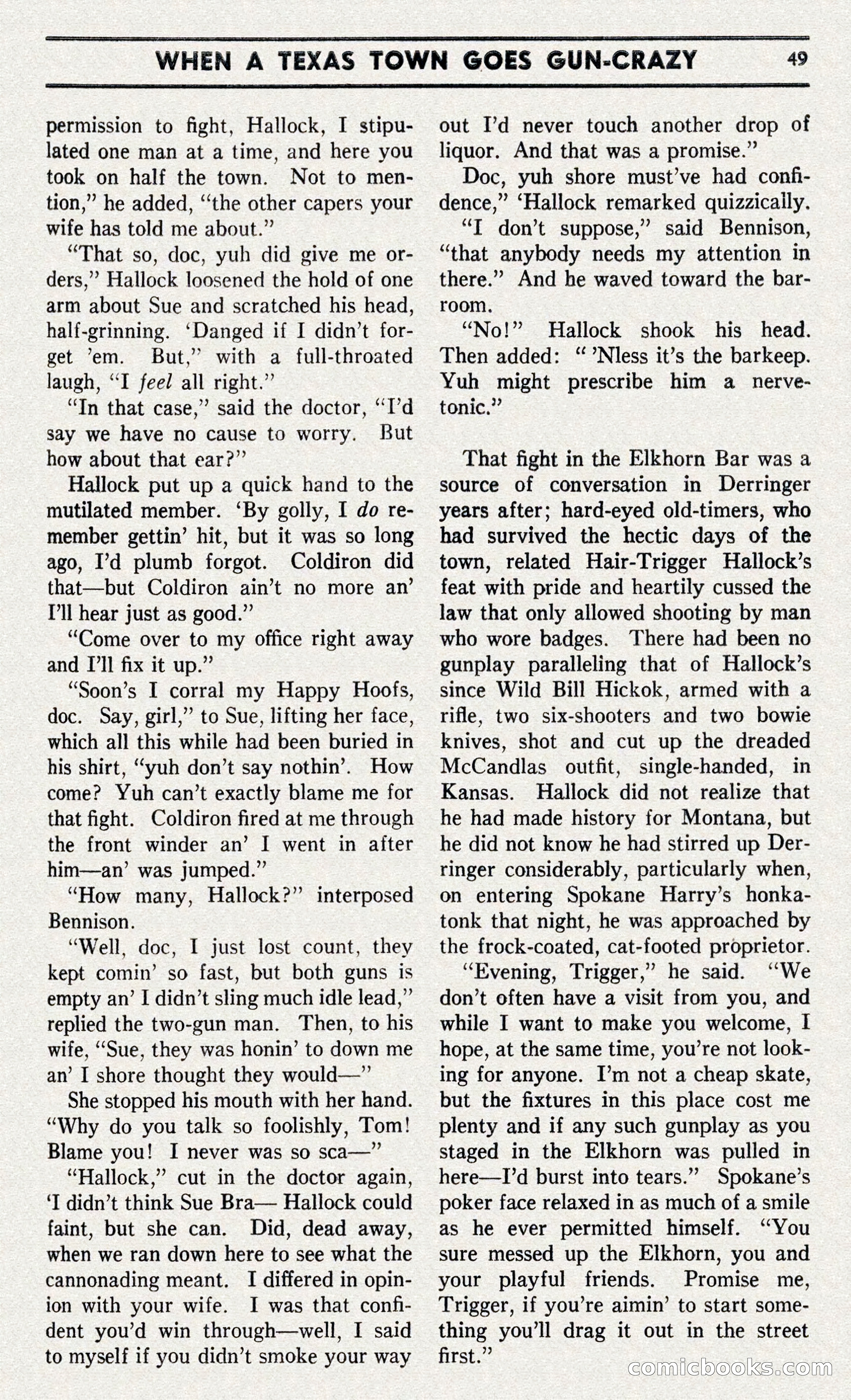 Two-Gun Western Novels Magazine — page 48 of 116