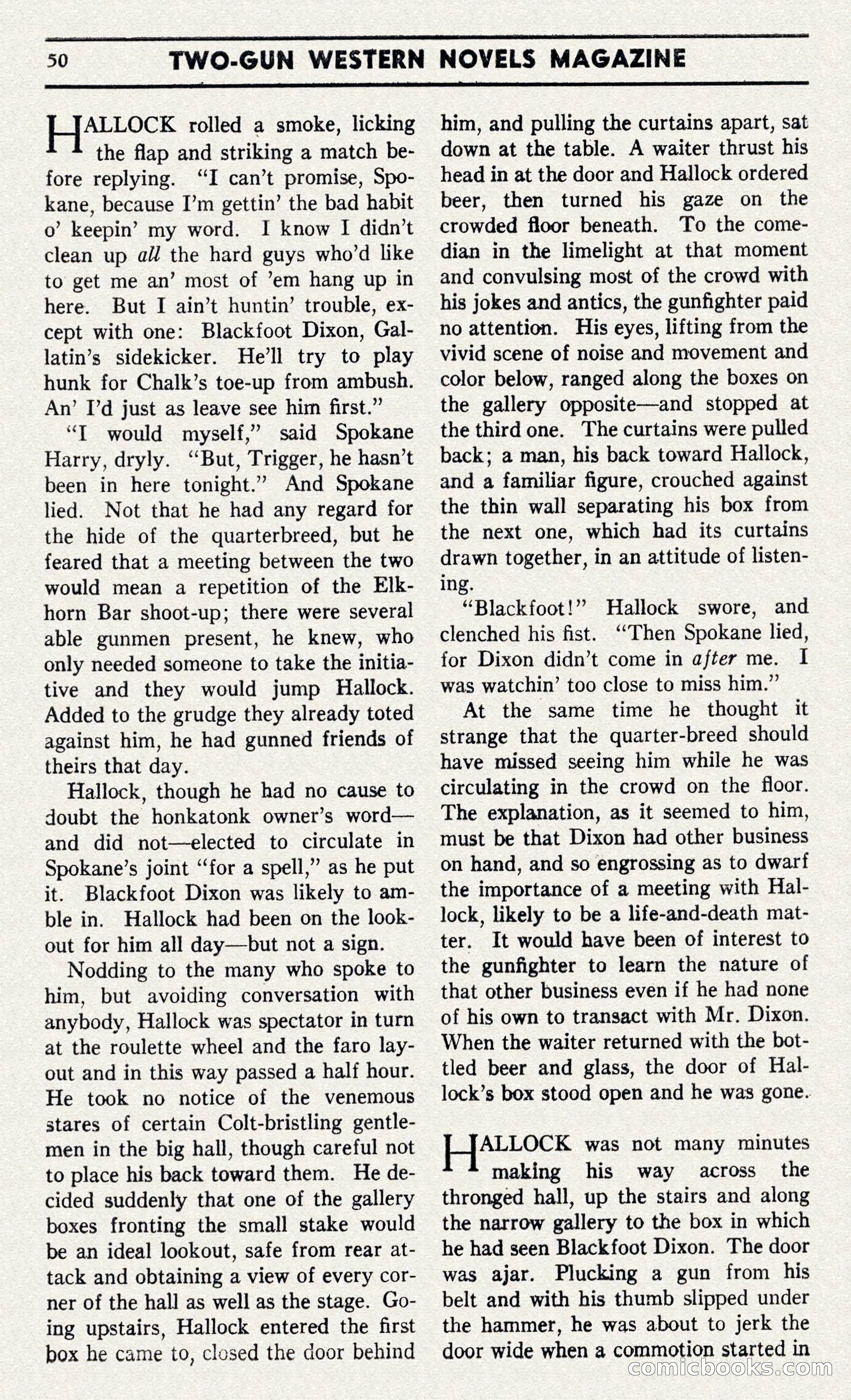 Two-Gun Western Novels Magazine — page 49 of 116