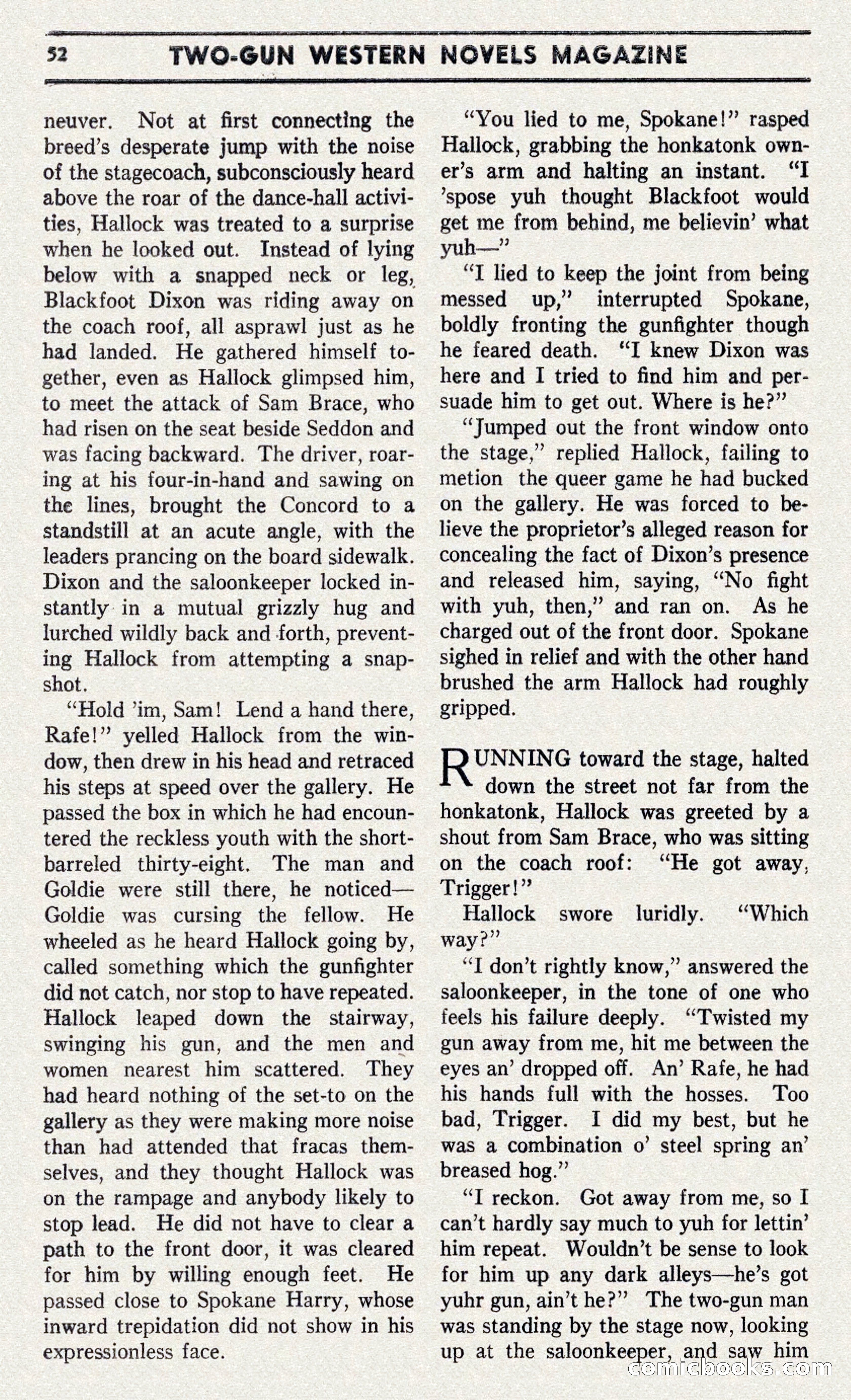 Two-Gun Western Novels Magazine — page 51 of 116