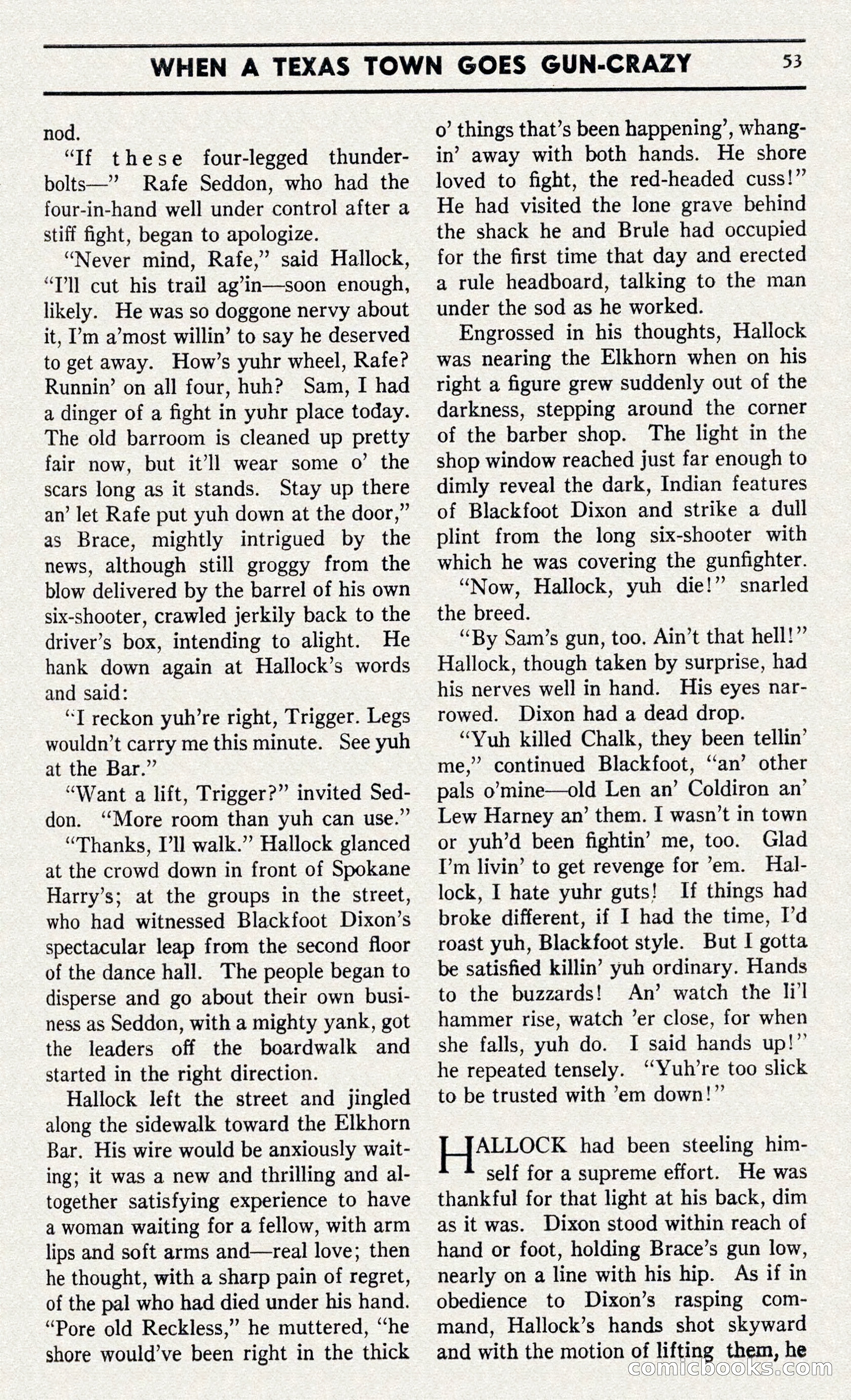 Two-Gun Western Novels Magazine — page 52 of 116
