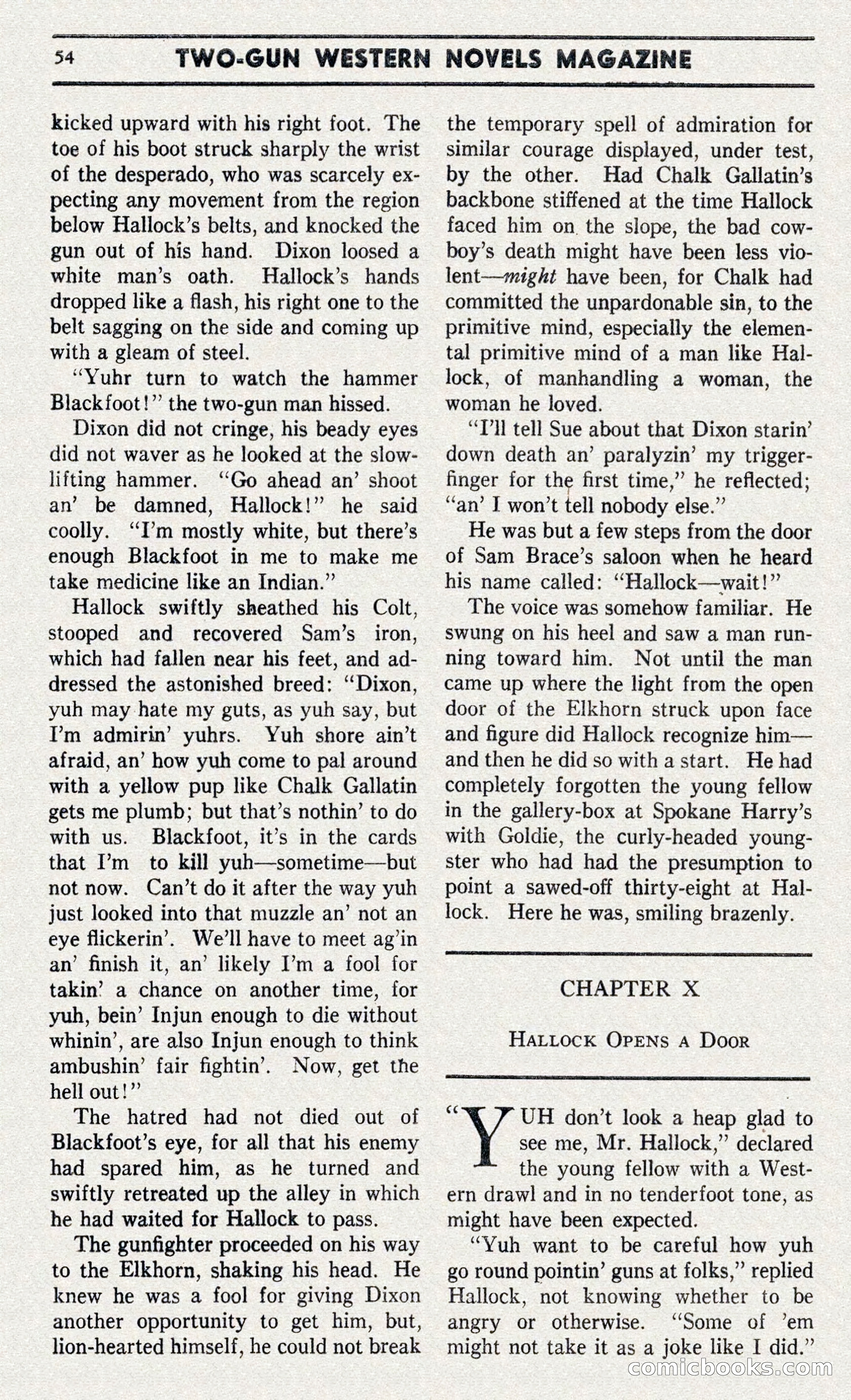 Two-Gun Western Novels Magazine — page 53 of 116