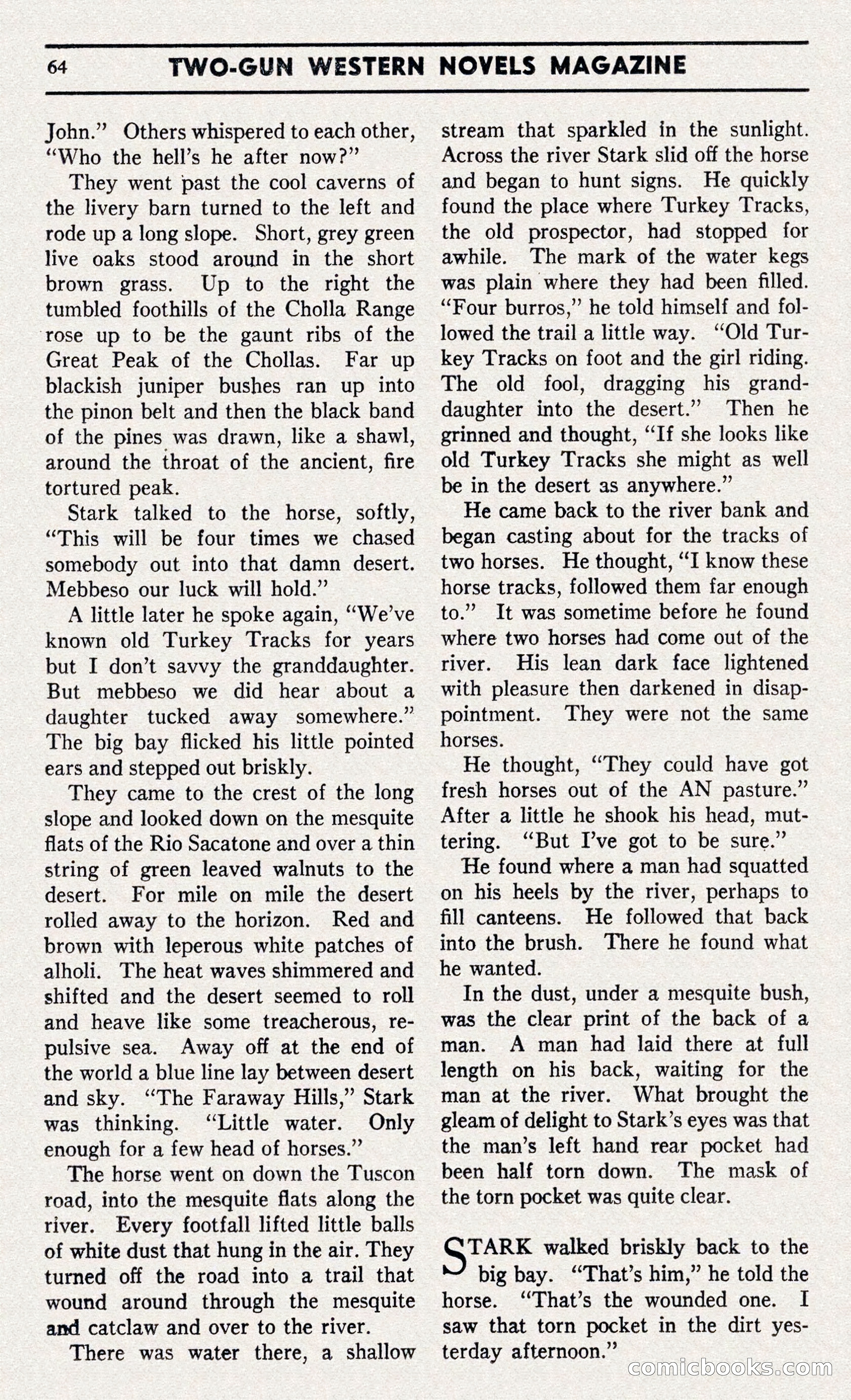 Two-Gun Western Novels Magazine — page 63 of 116