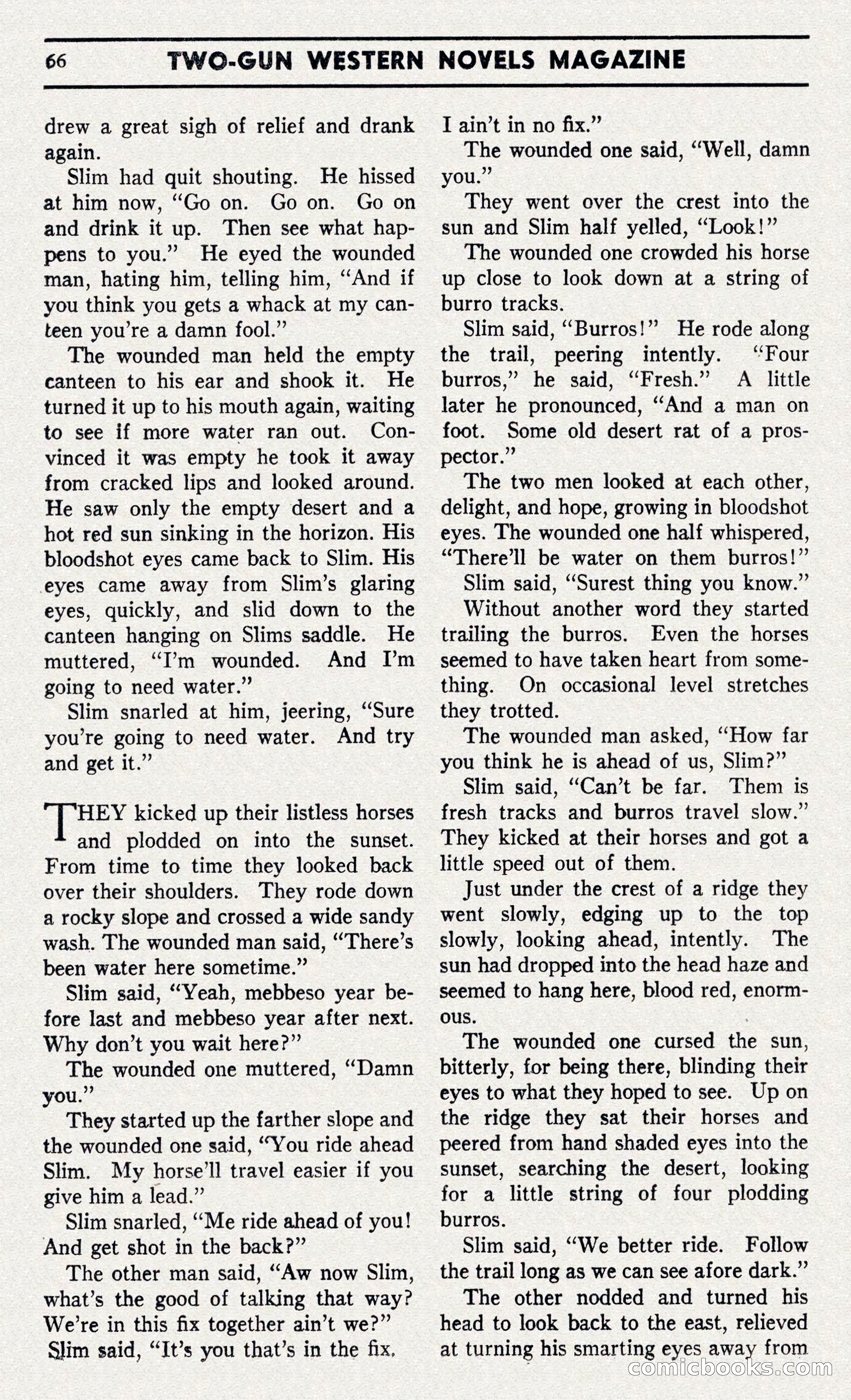 Two-Gun Western Novels Magazine — page 65 of 116