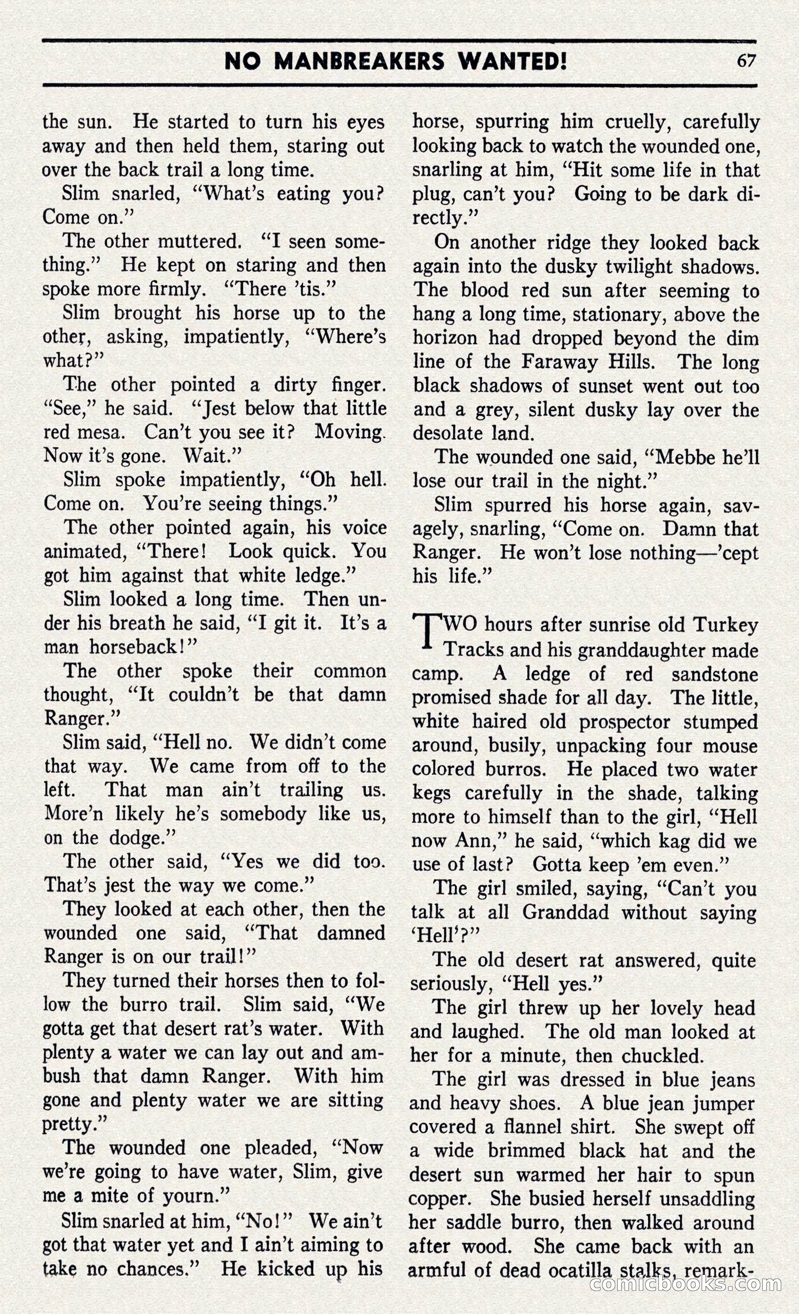 Two-Gun Western Novels Magazine — page 66 of 116