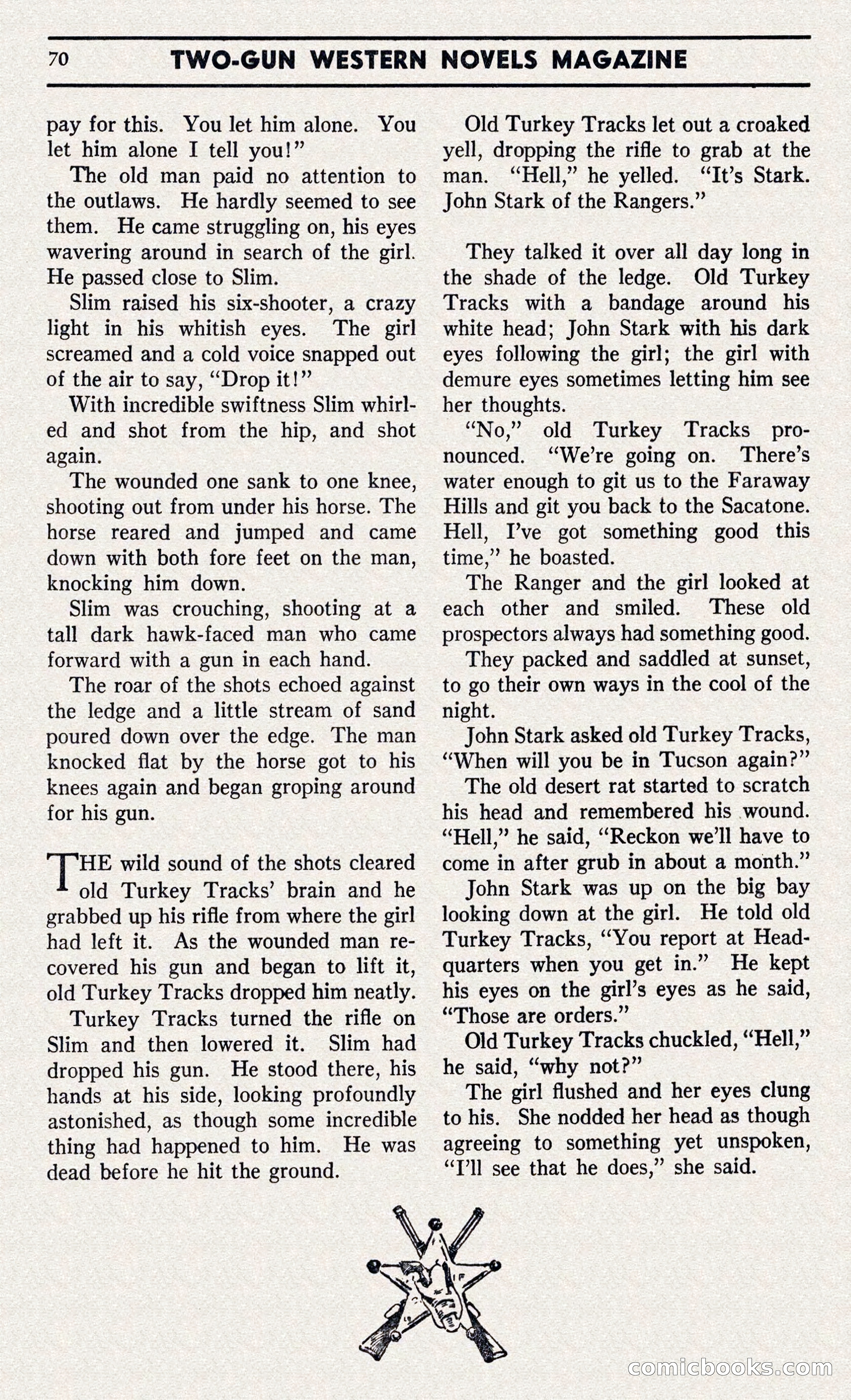 Two-Gun Western Novels Magazine — page 69 of 116