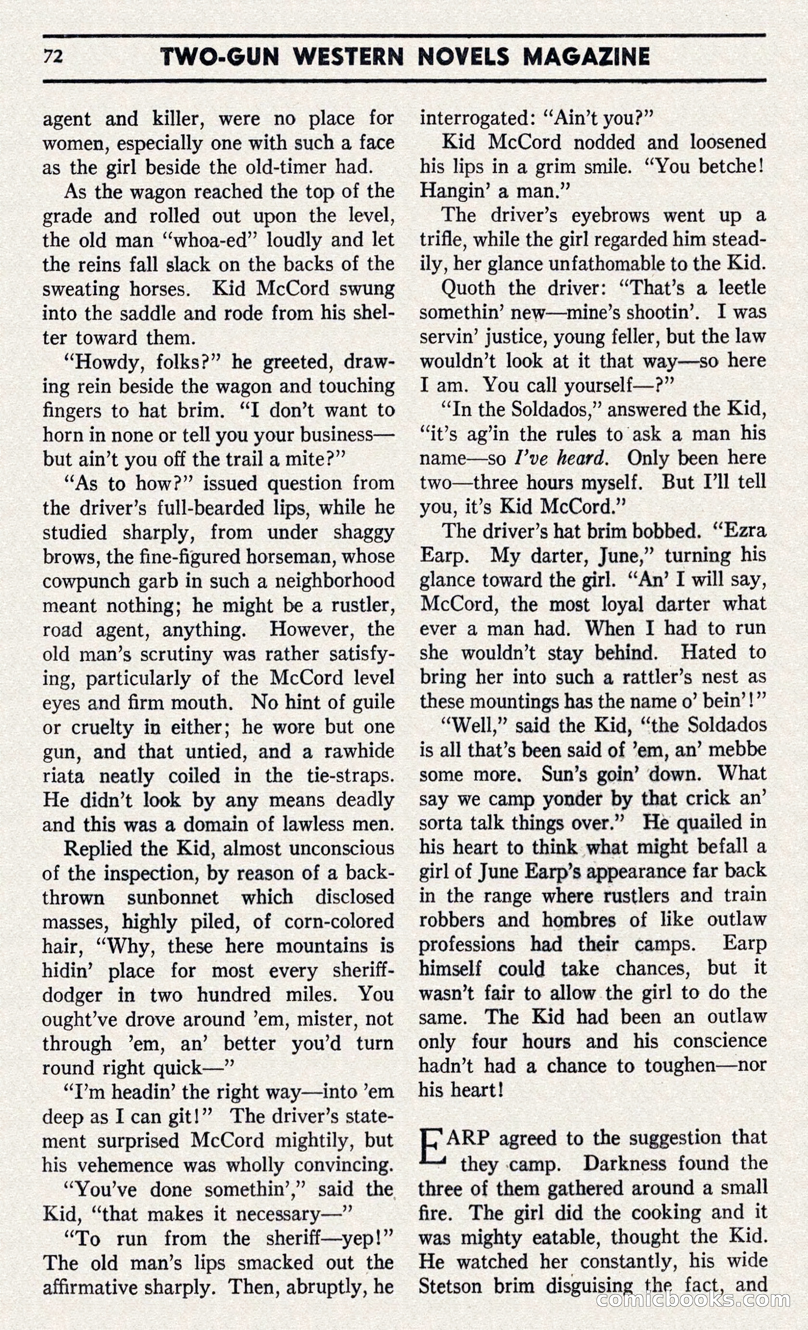 Two-Gun Western Novels Magazine — page 71 of 116