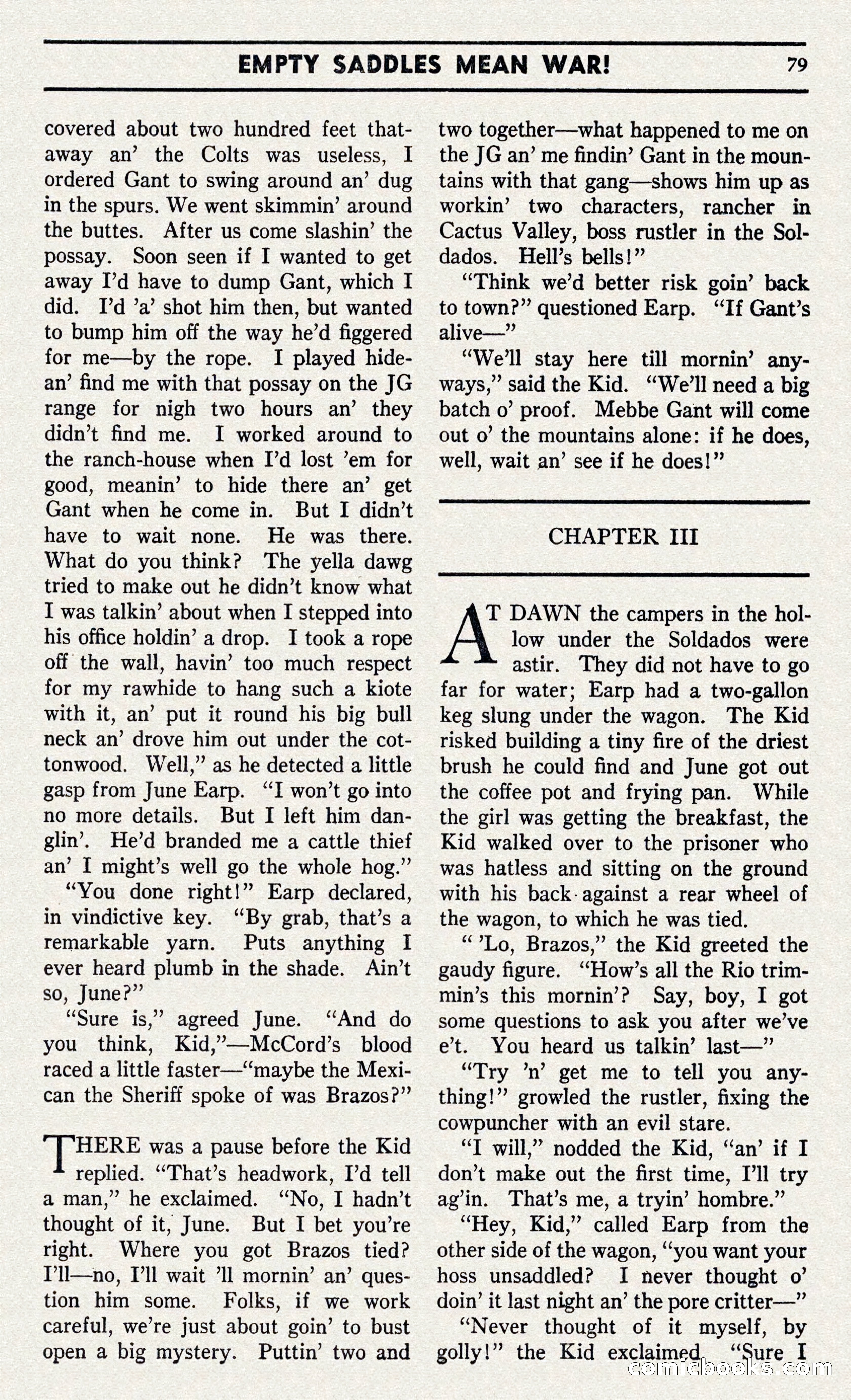 Two-Gun Western Novels Magazine — page 78 of 116