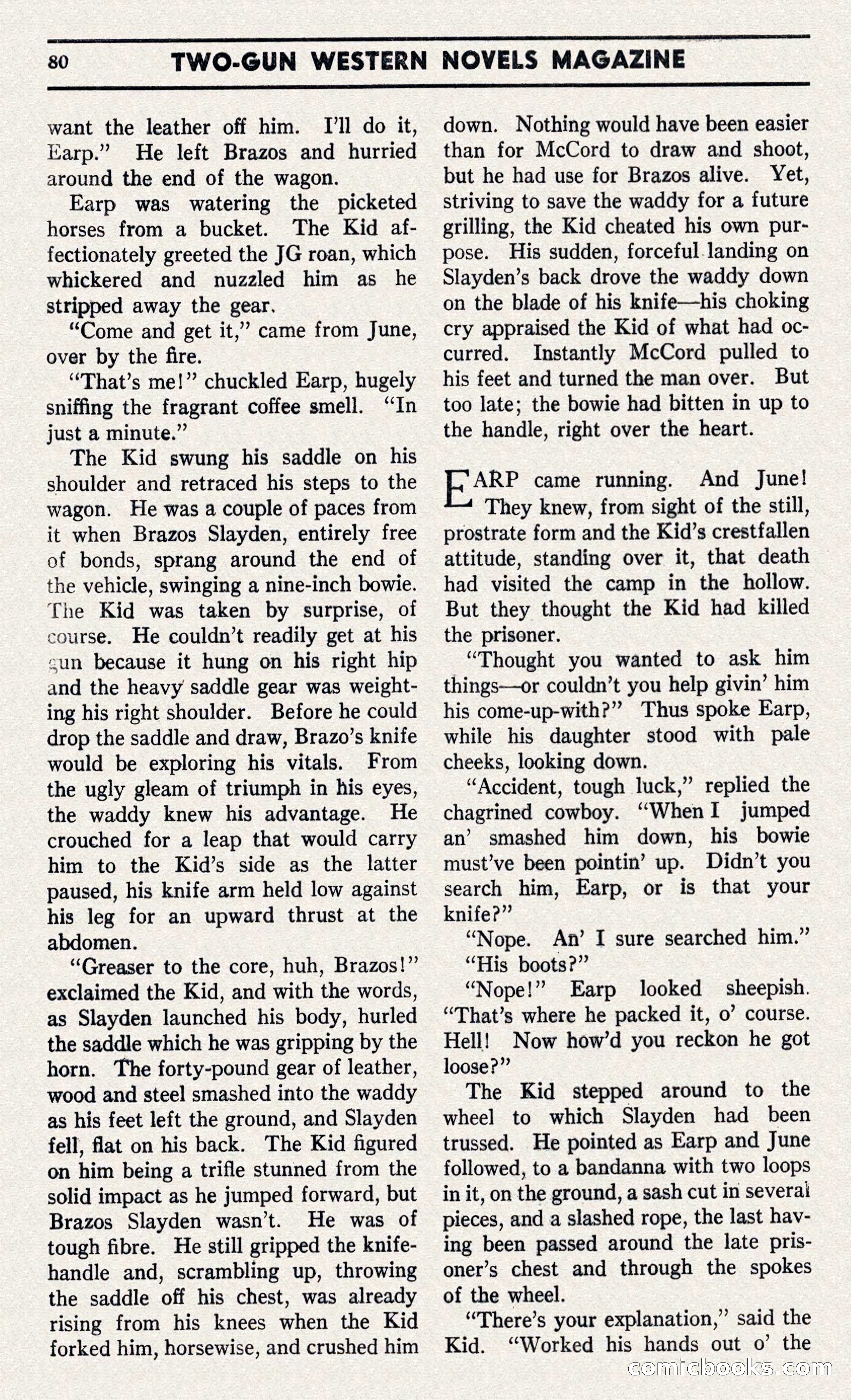 Two-Gun Western Novels Magazine — page 79 of 116