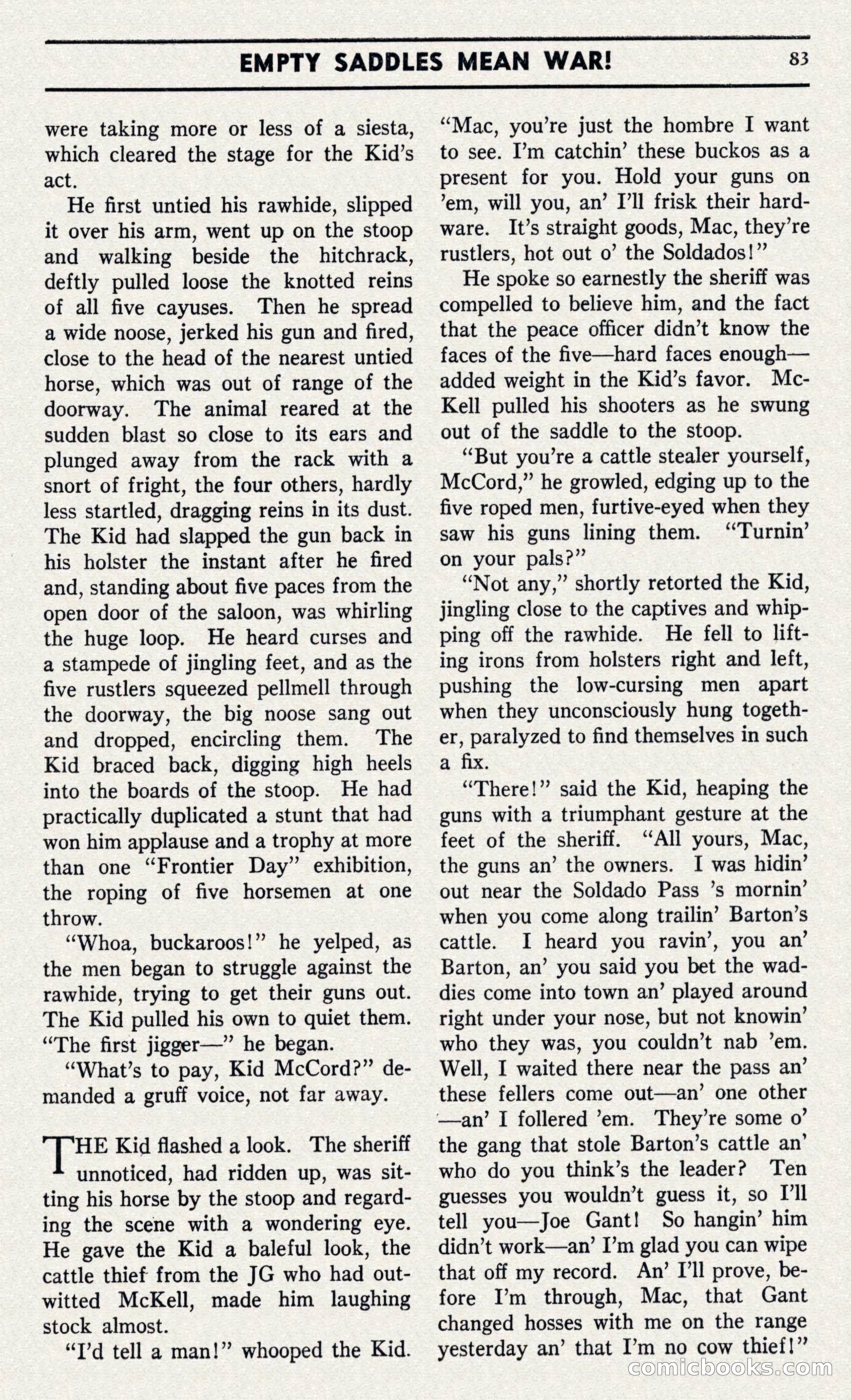 Two-Gun Western Novels Magazine — page 82 of 116