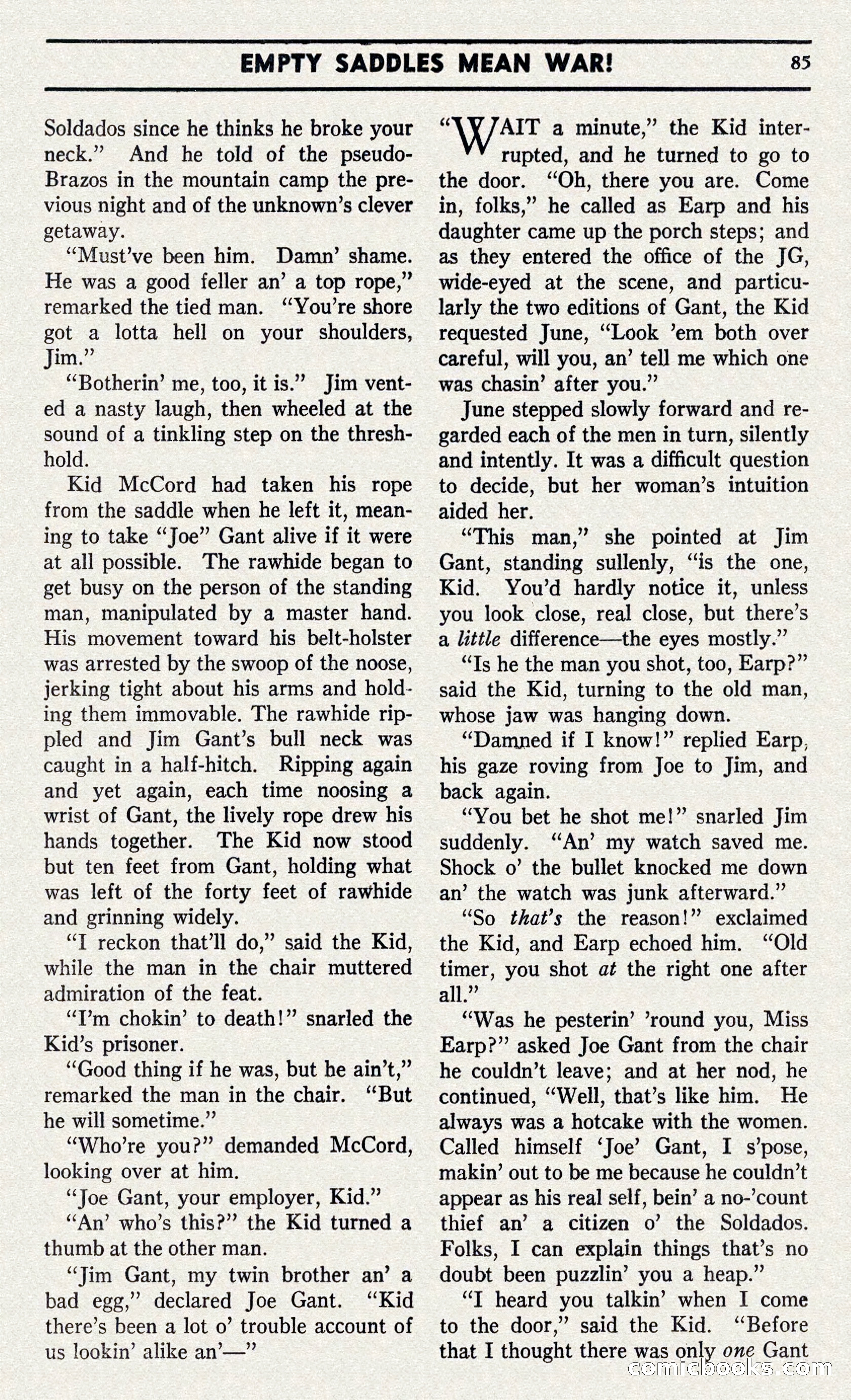 Two-Gun Western Novels Magazine — page 84 of 116