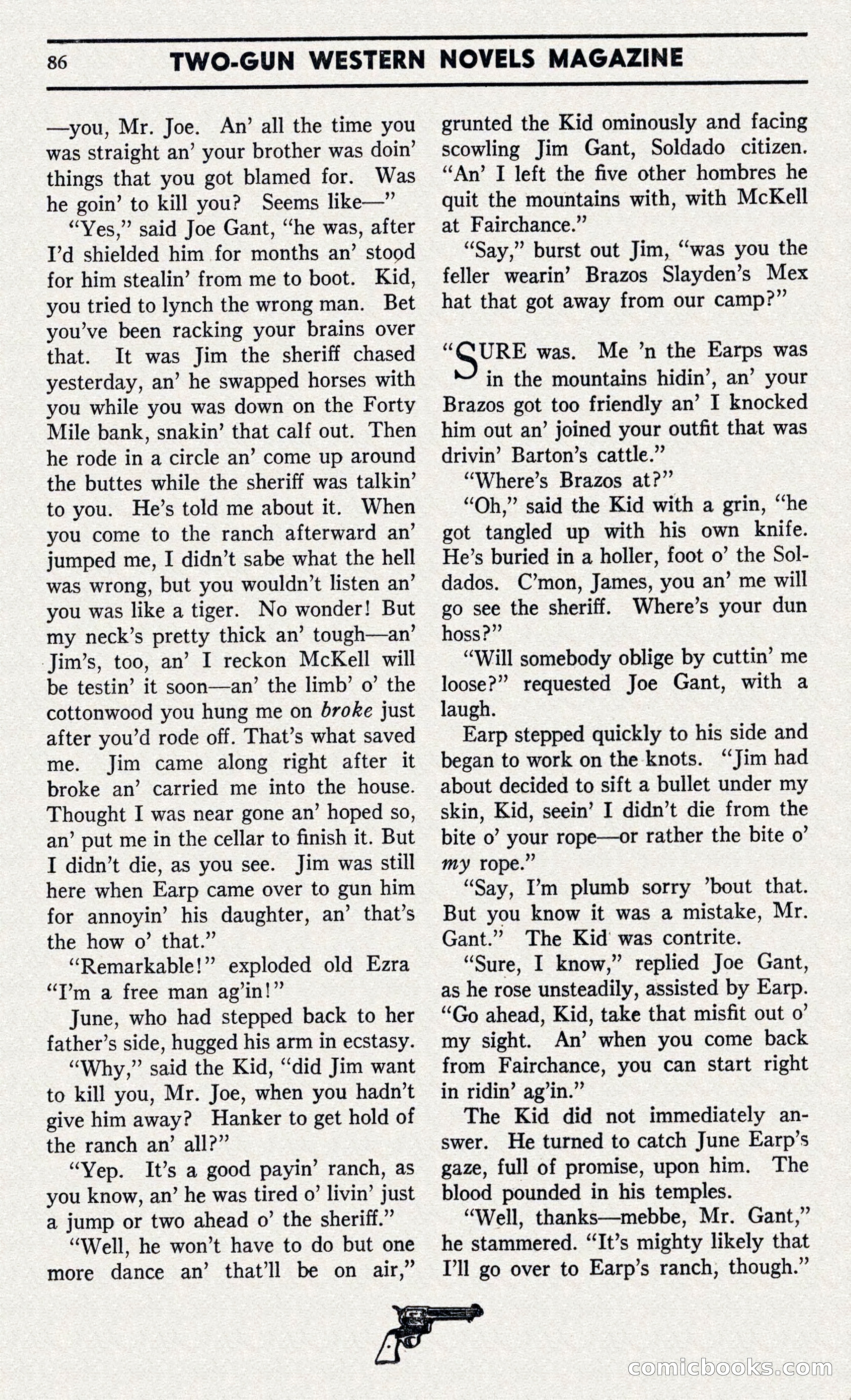 Two-Gun Western Novels Magazine — page 85 of 116