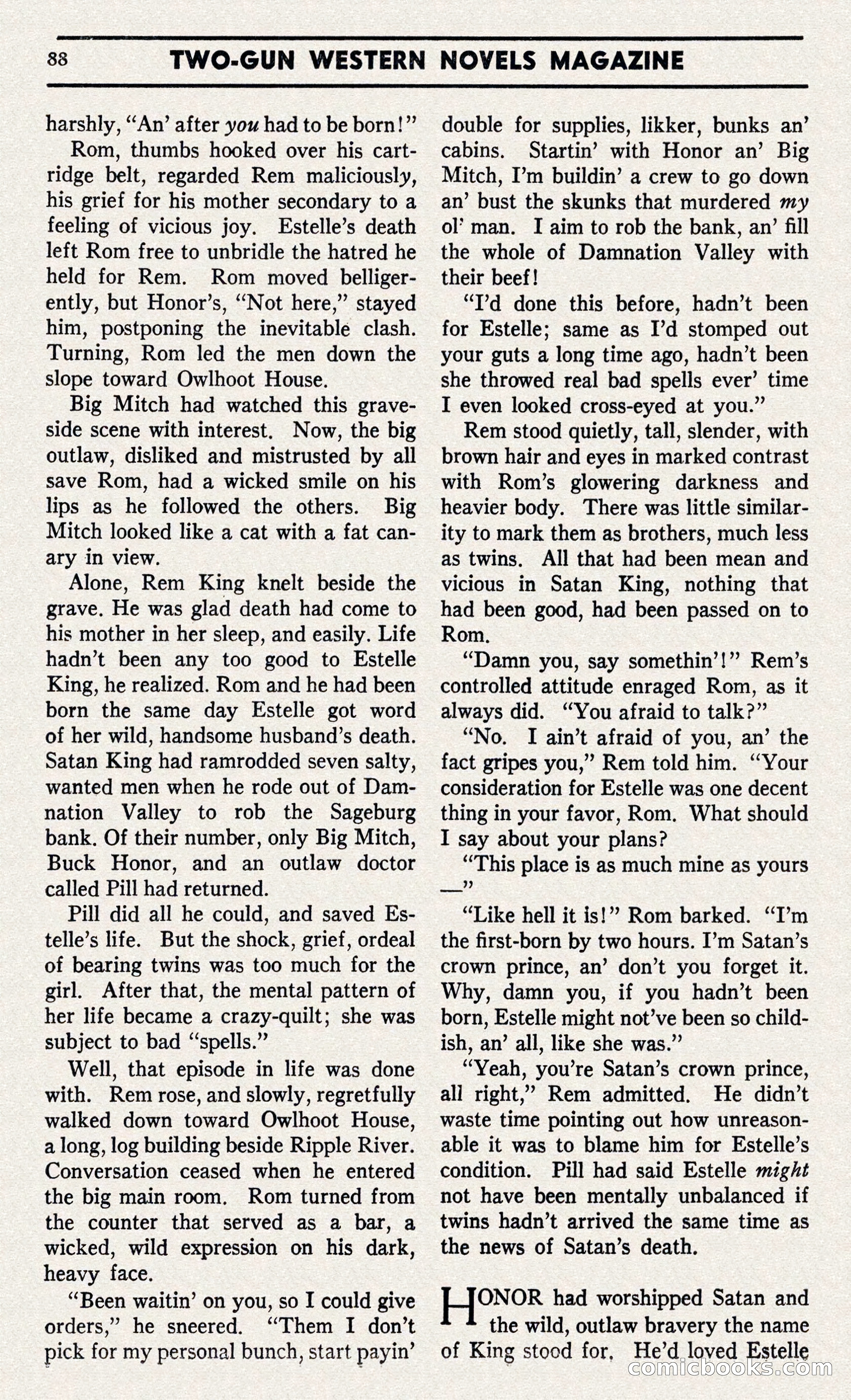 Two-Gun Western Novels Magazine — page 87 of 116