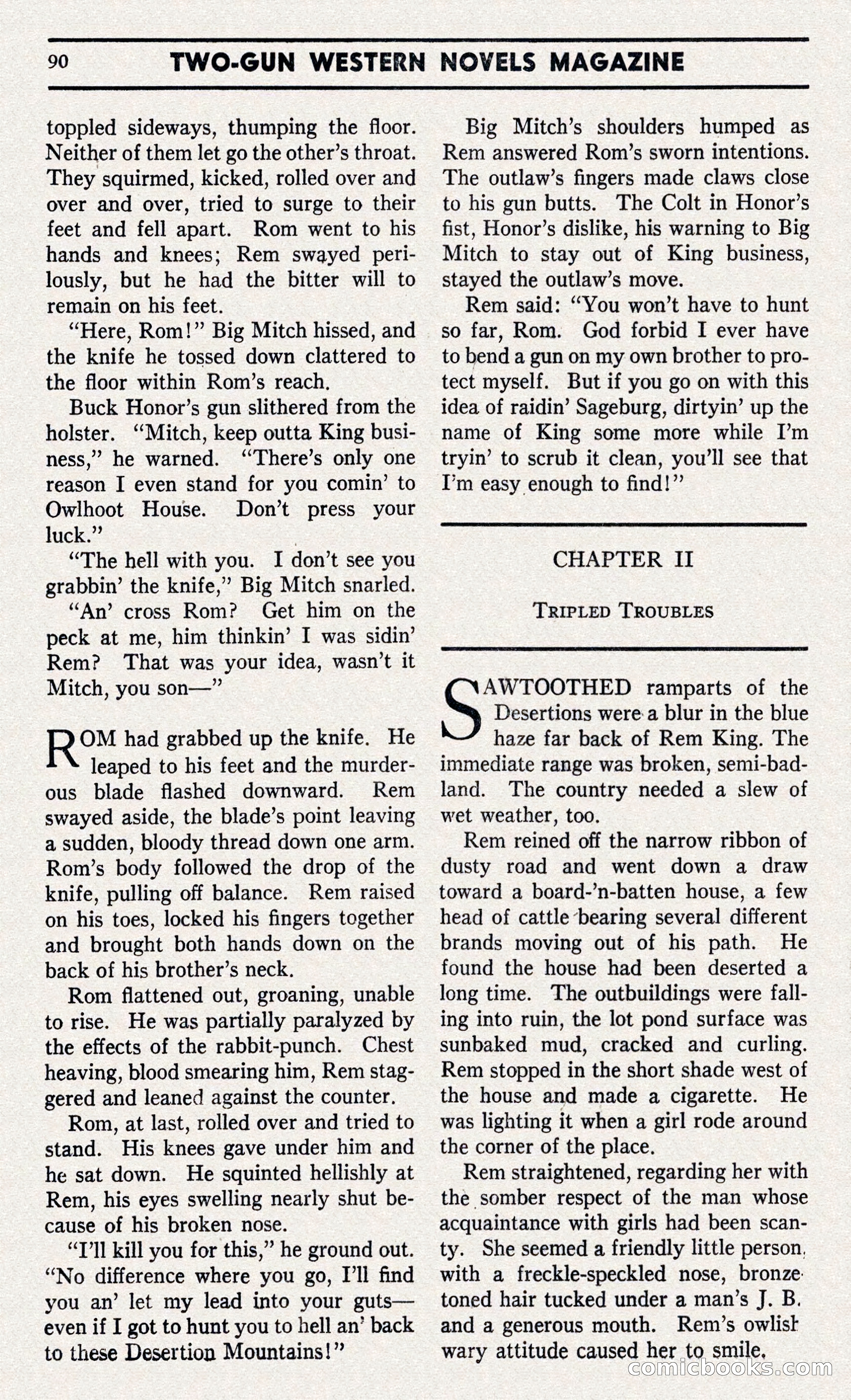Two-Gun Western Novels Magazine — page 89 of 116