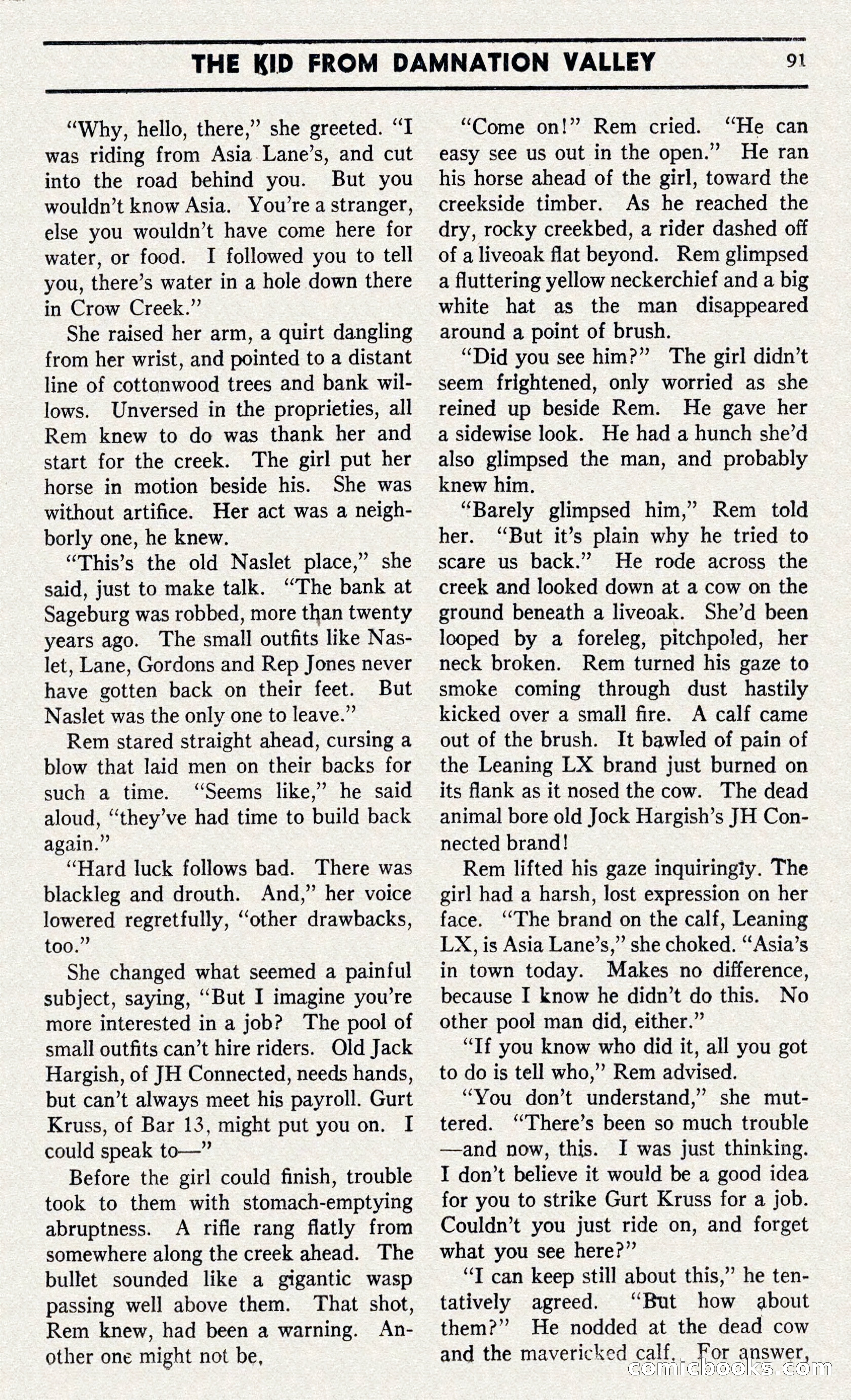 Two-Gun Western Novels Magazine — page 90 of 116