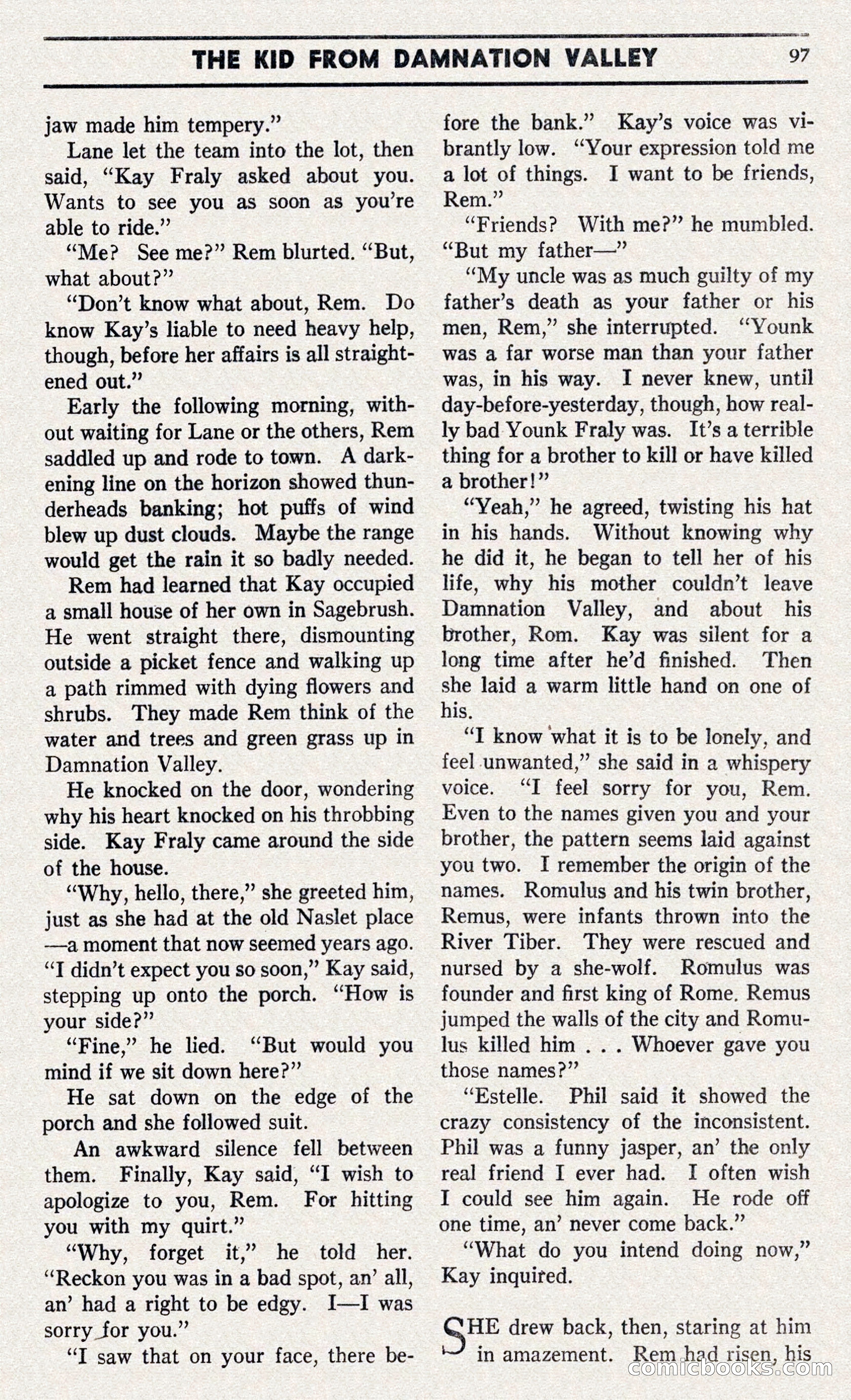 Two-Gun Western Novels Magazine — page 96 of 116