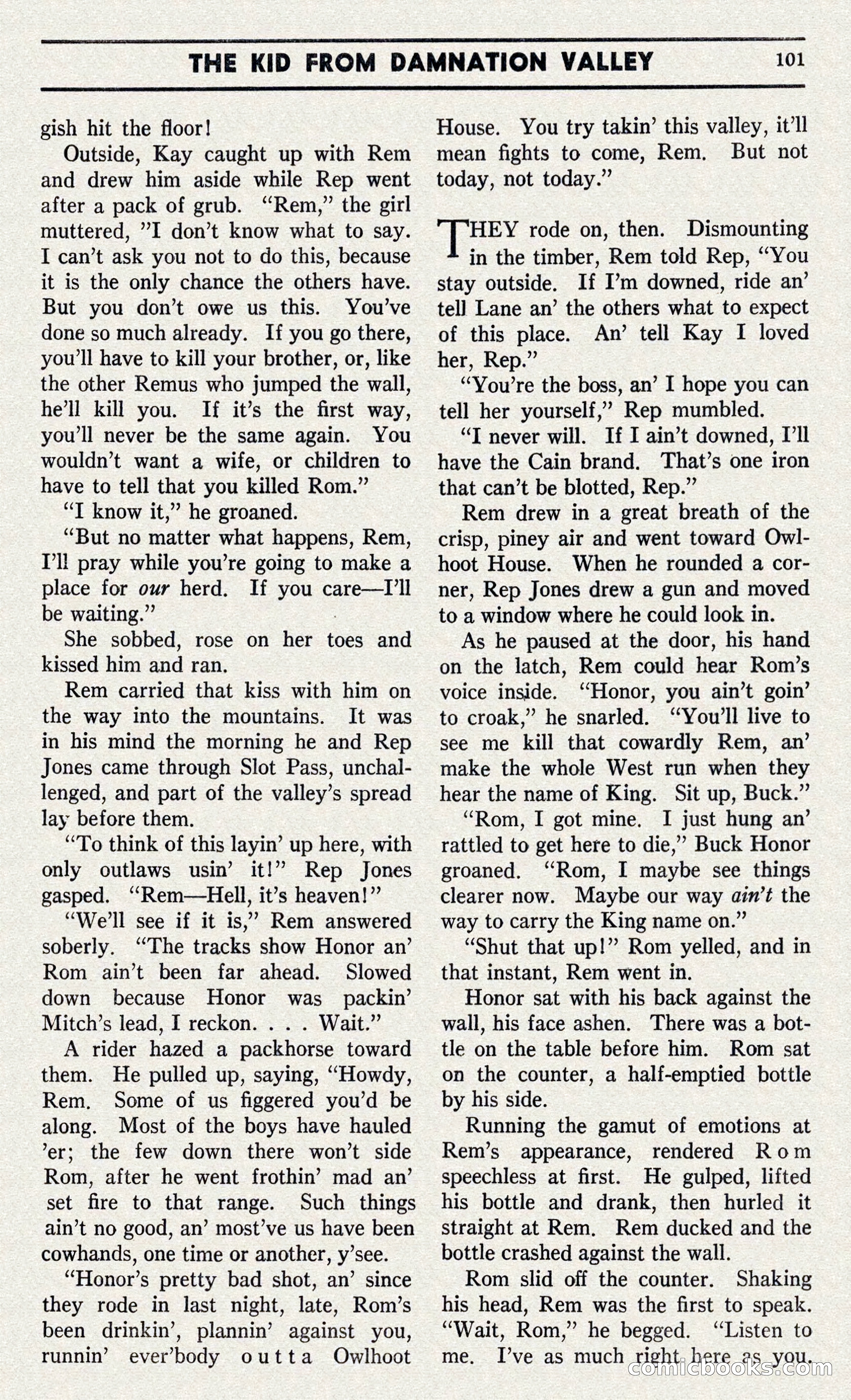 Two-Gun Western Novels Magazine — page 100 of 116
