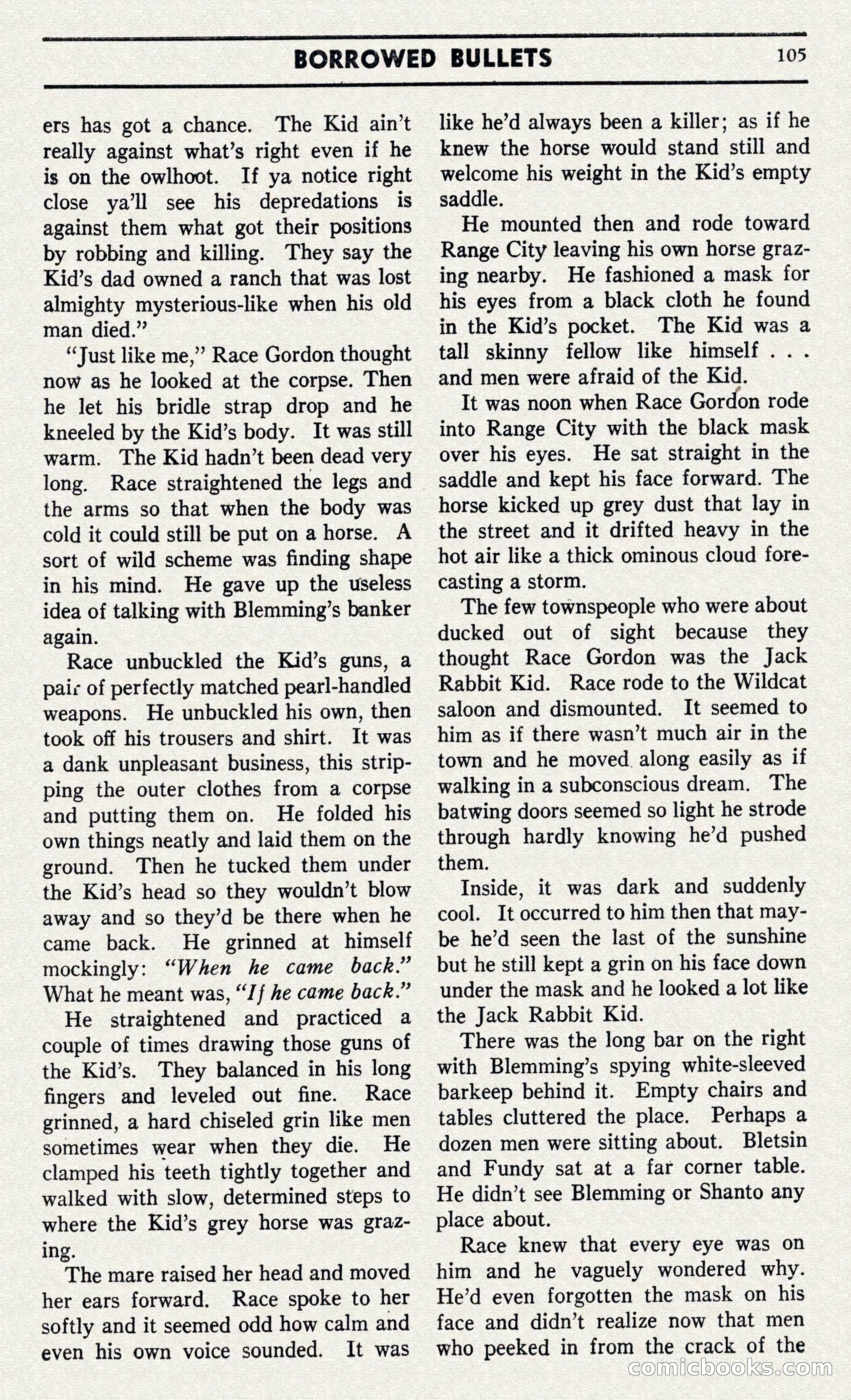 Two-Gun Western Novels Magazine — page 104 of 116