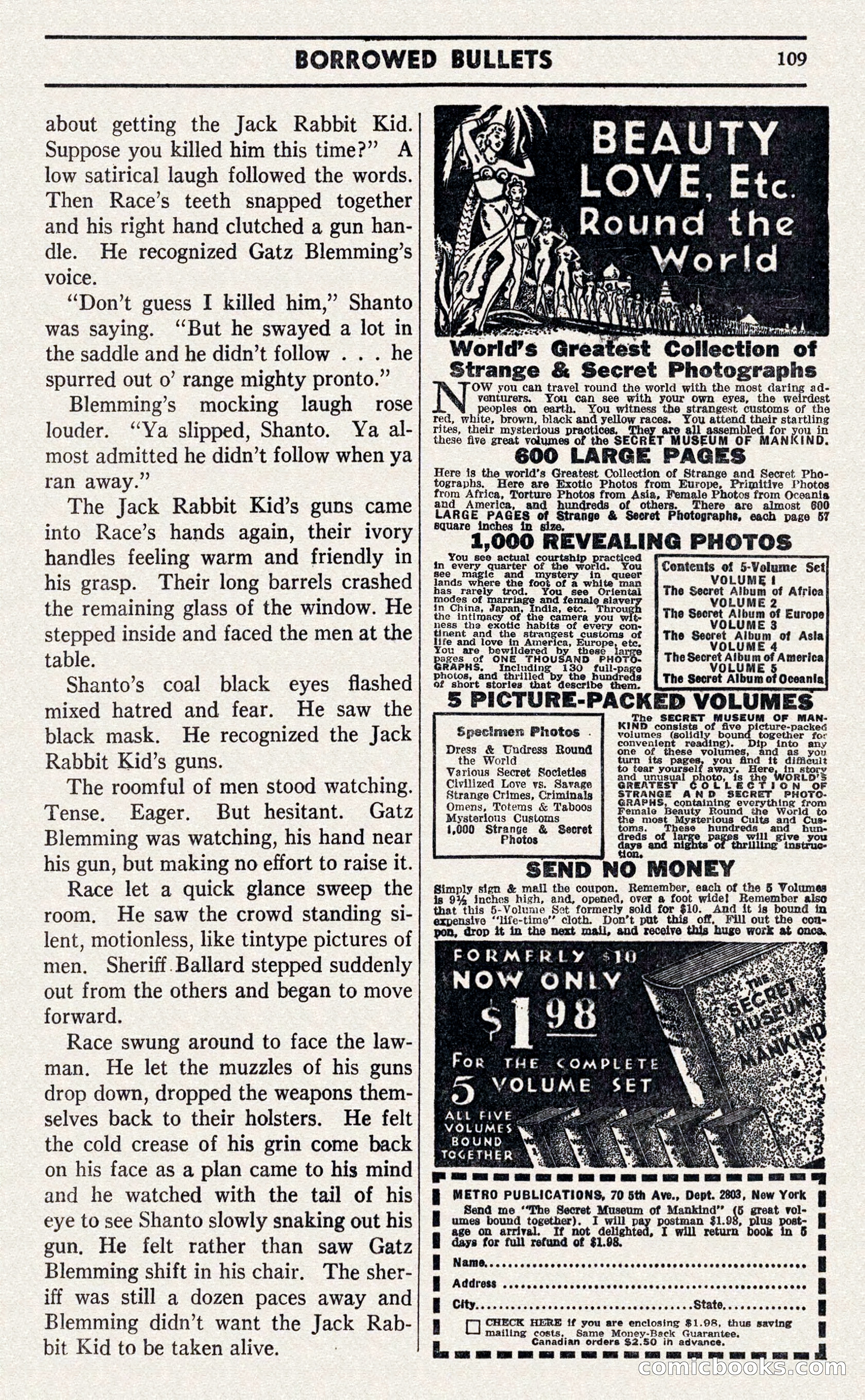 Two-Gun Western Novels Magazine — page 108 of 116