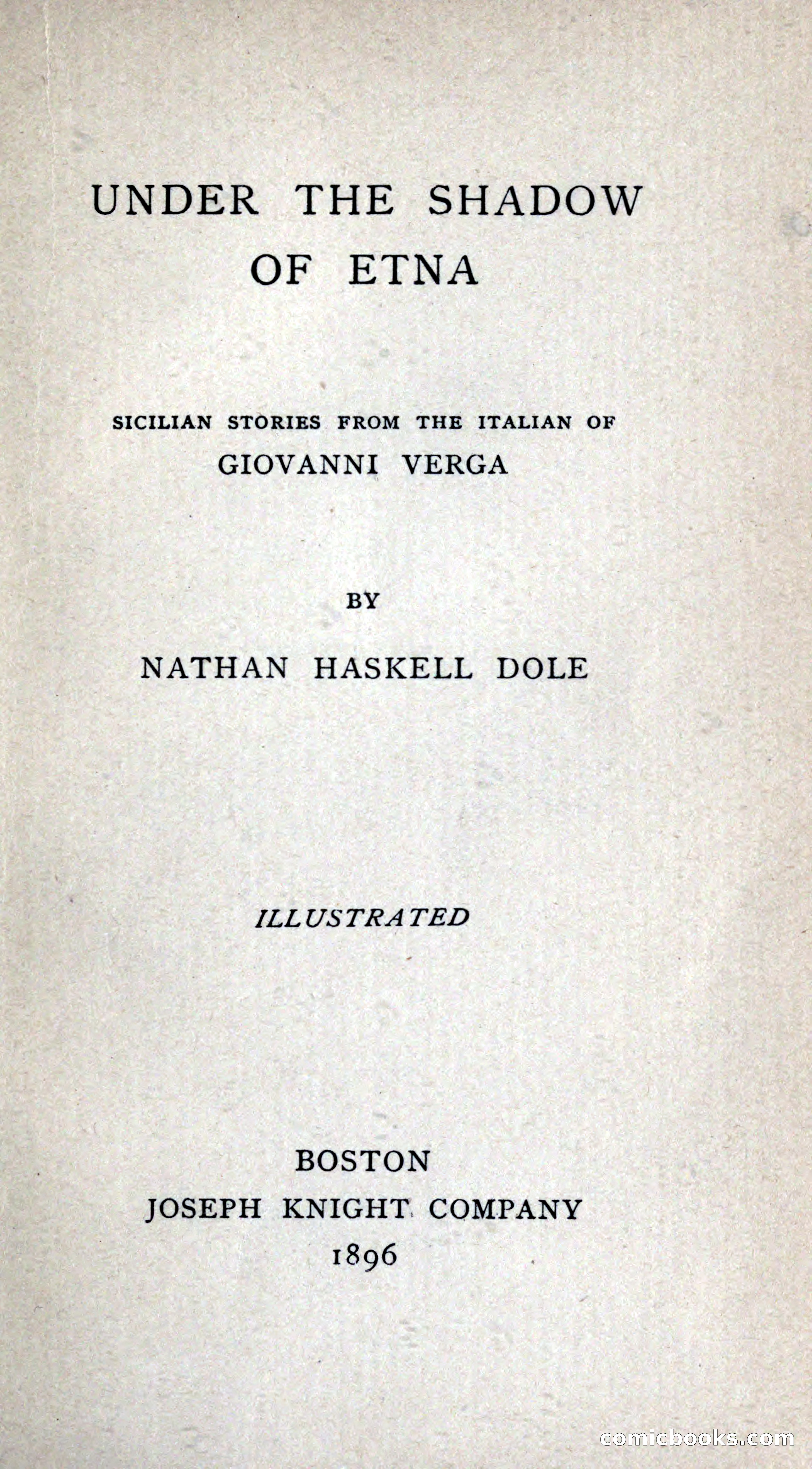 Under the Shadow of Etna: Sicilian Stories from the Italian of Giovanni Verga — page 11 of 218