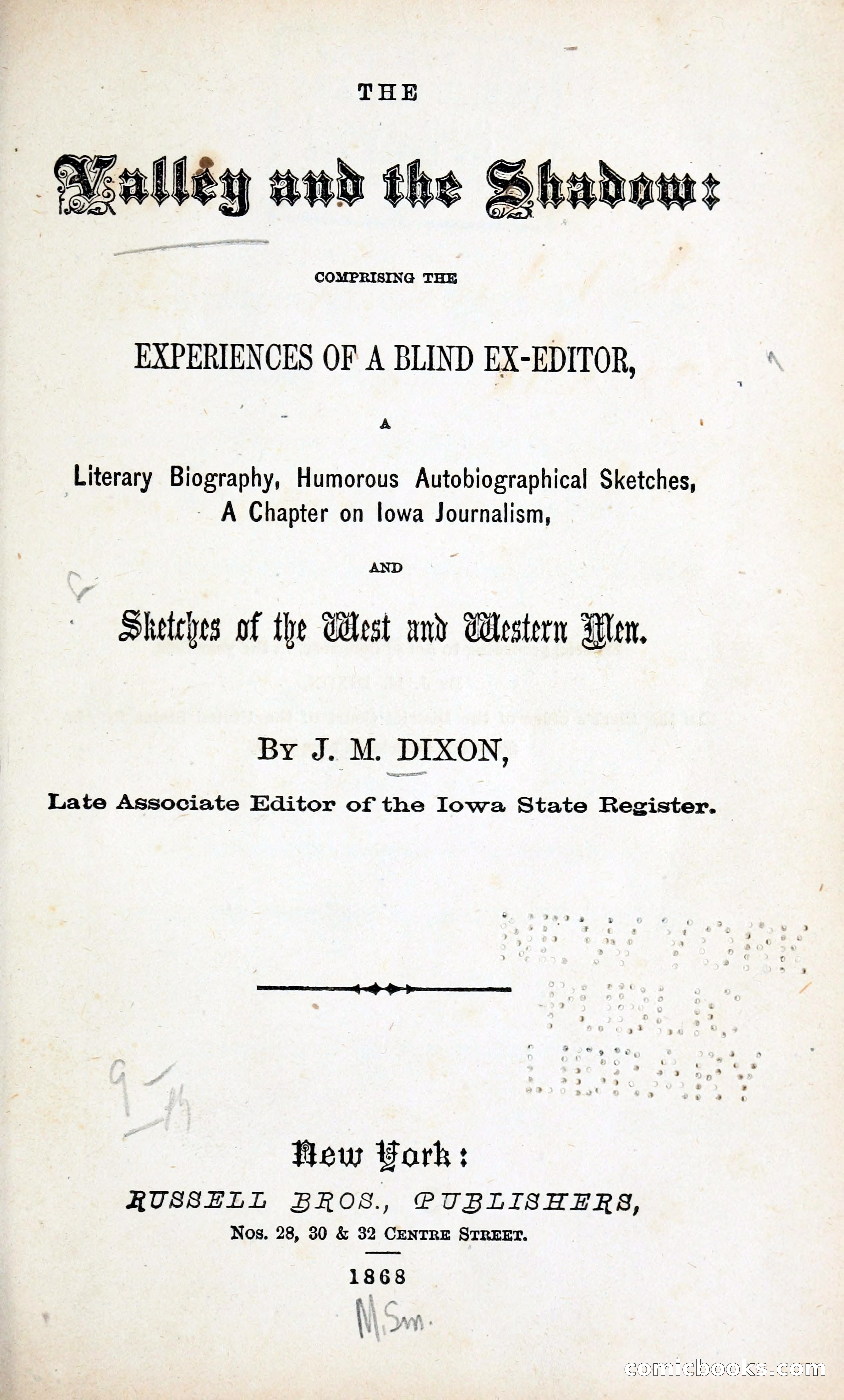 The Valley and the Shadow (1868) — page 10 of 349