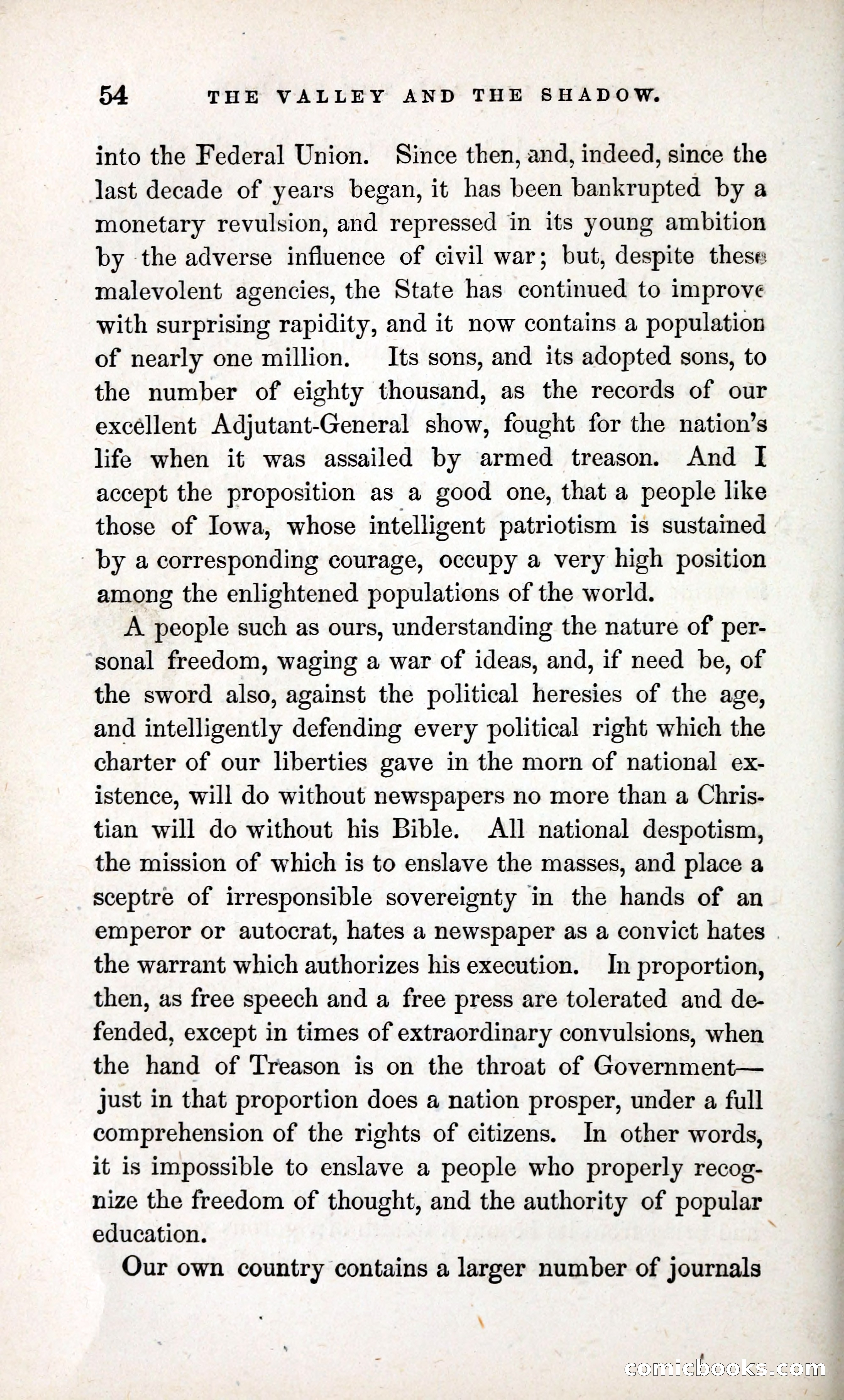 The Valley and the Shadow (1868) — page 63 of 349
