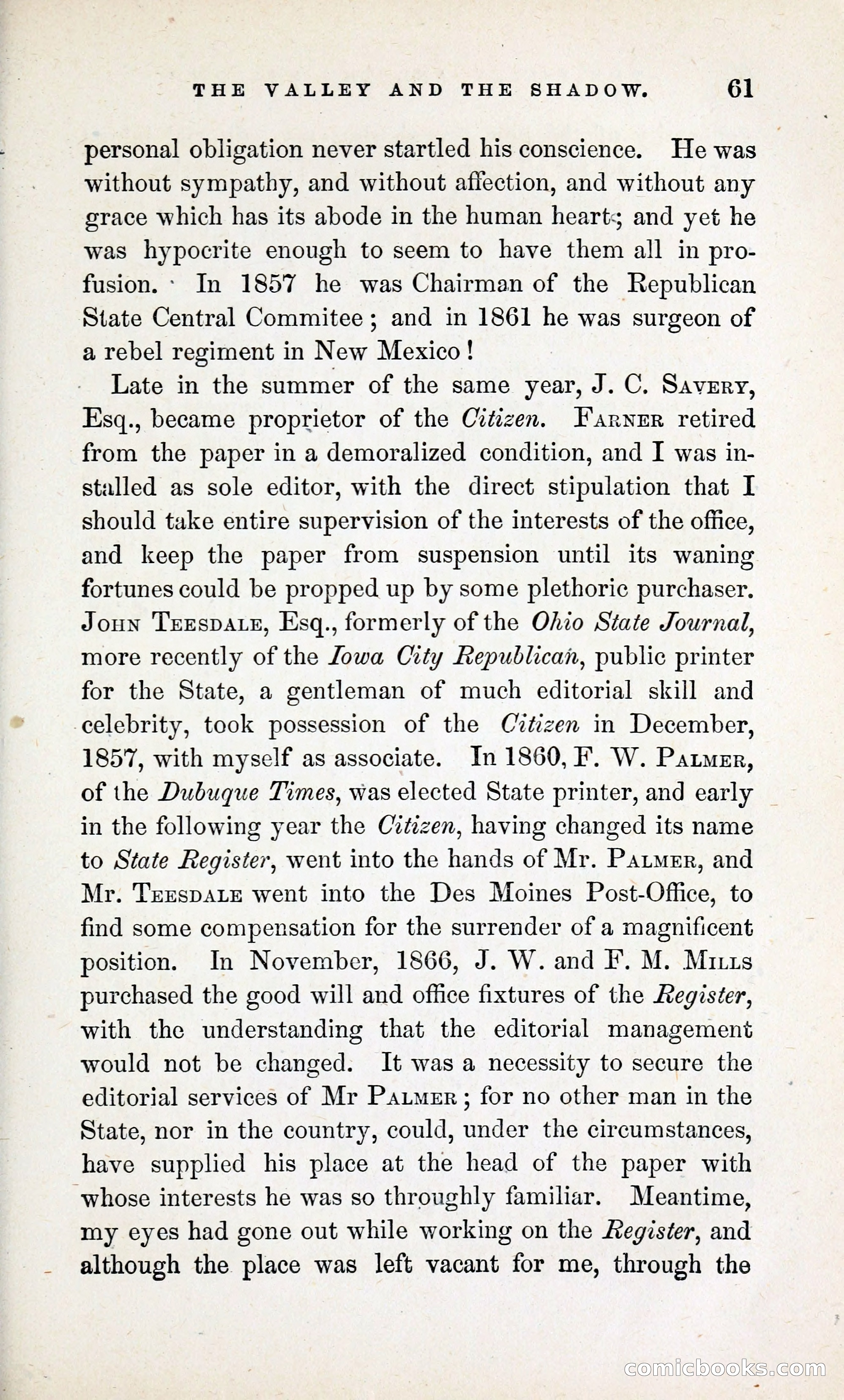 The Valley and the Shadow (1868) — page 70 of 349