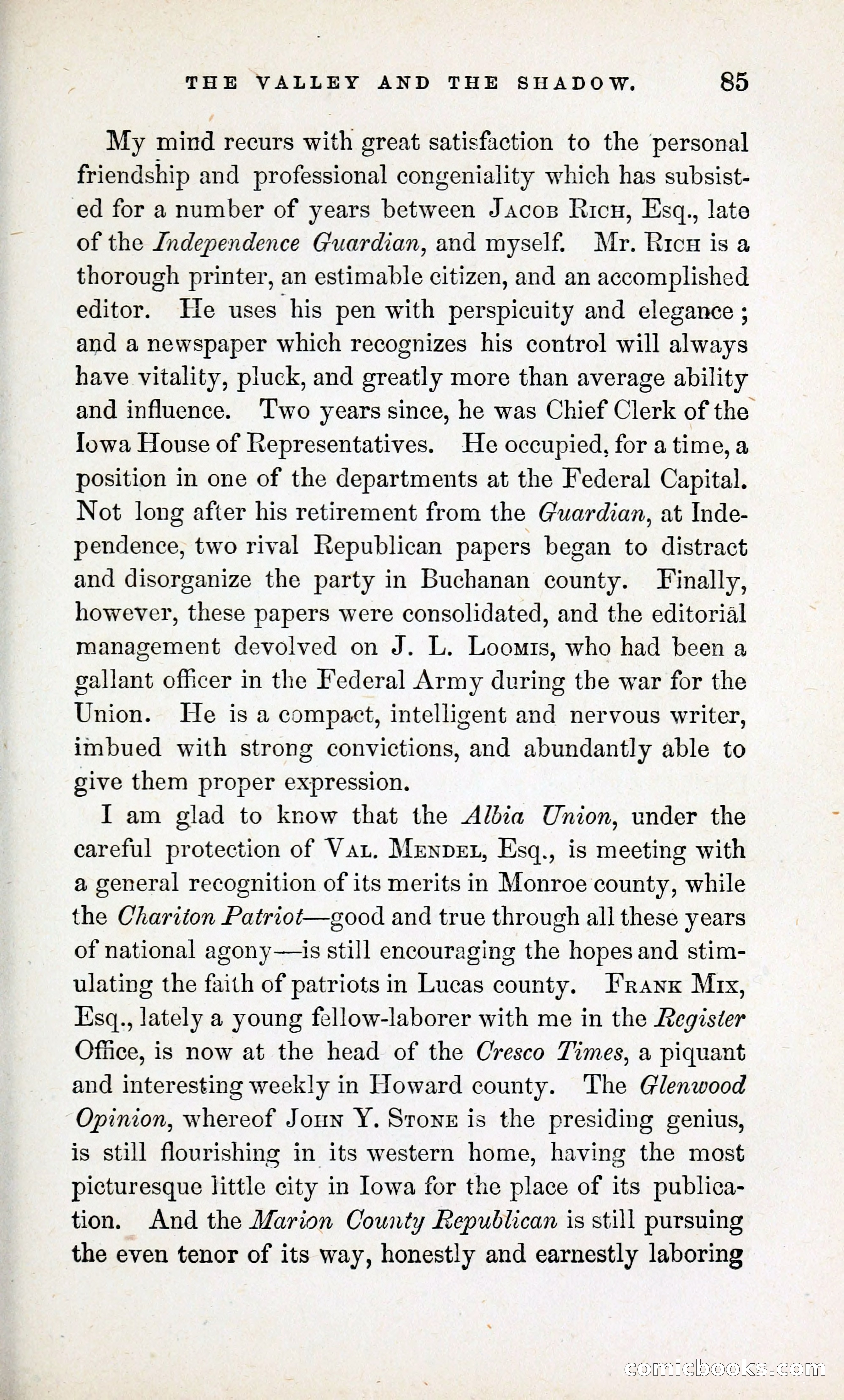 The Valley and the Shadow (1868) — page 94 of 349