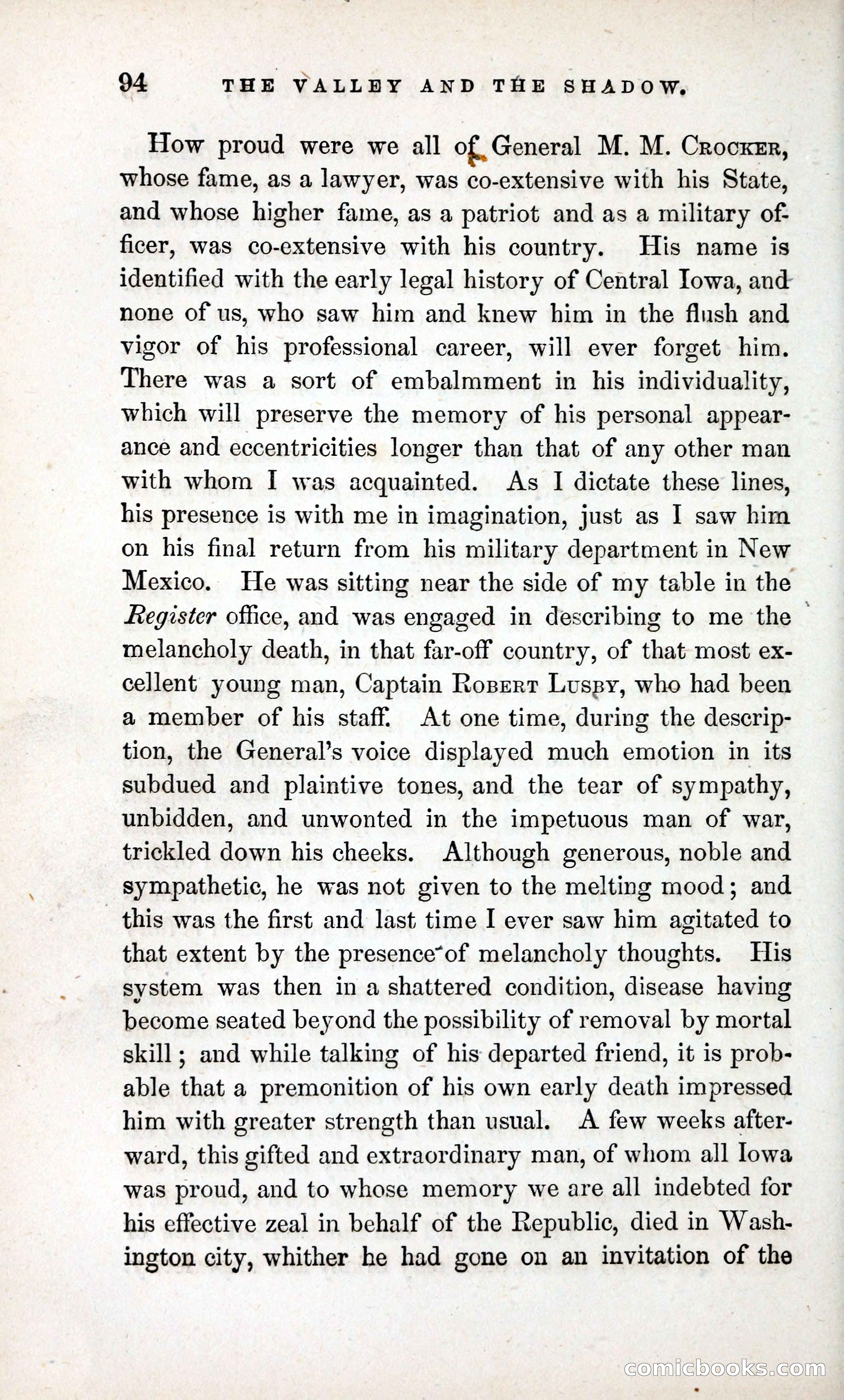 The Valley and the Shadow (1868) — page 103 of 349