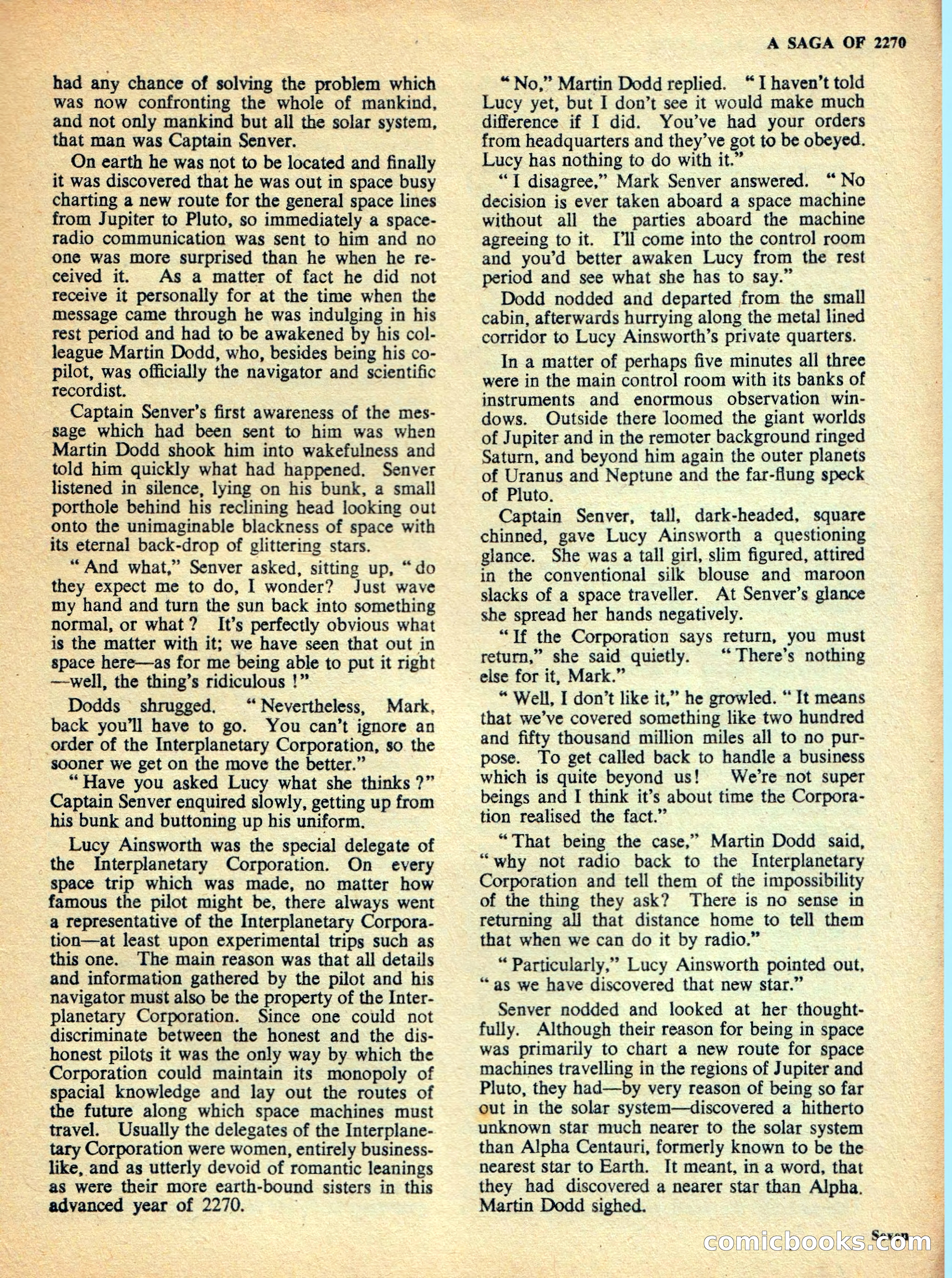 Vargo Statten Science Fiction Magazine — page 9 of 68