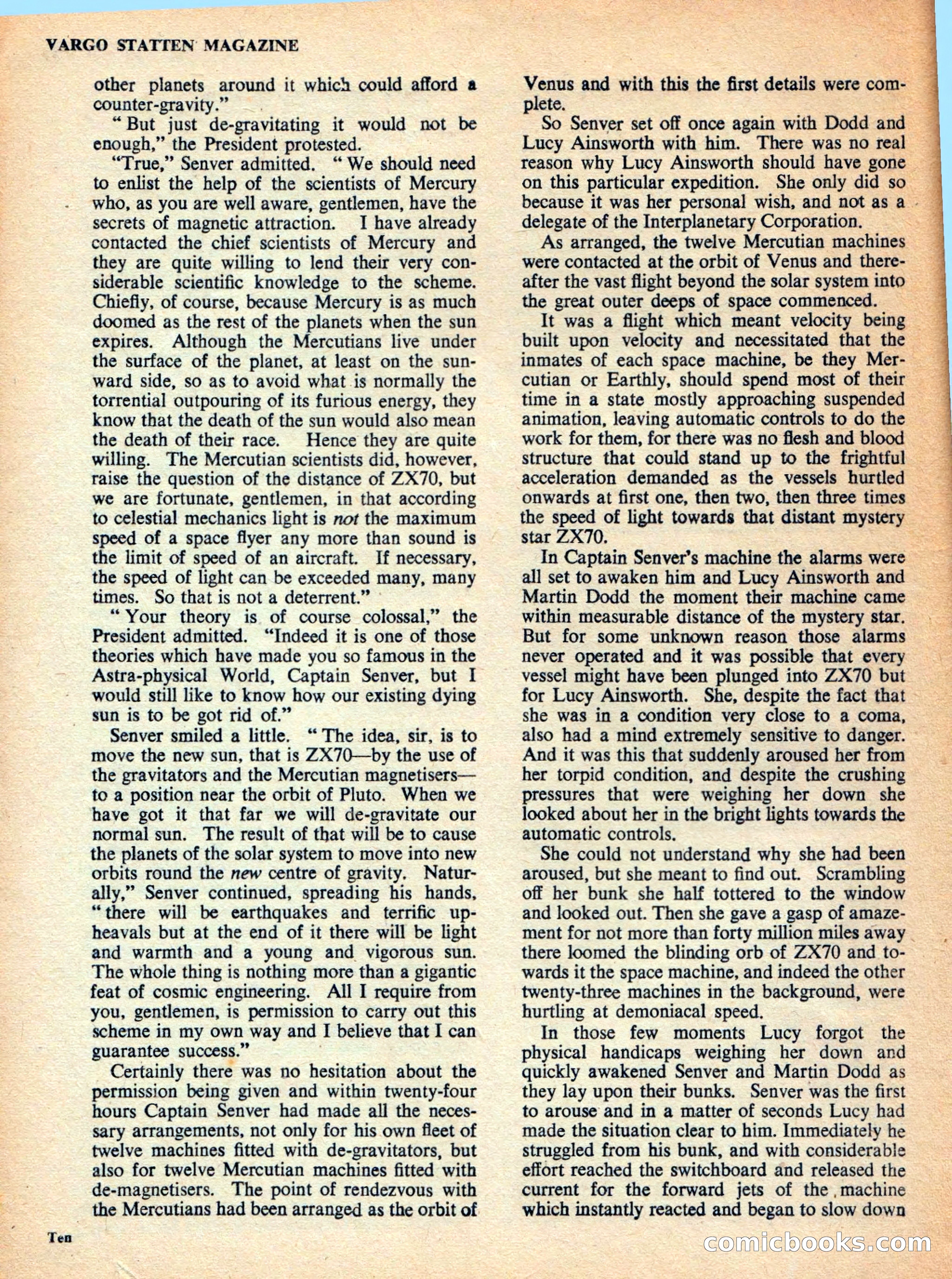 Vargo Statten Science Fiction Magazine — page 12 of 68
