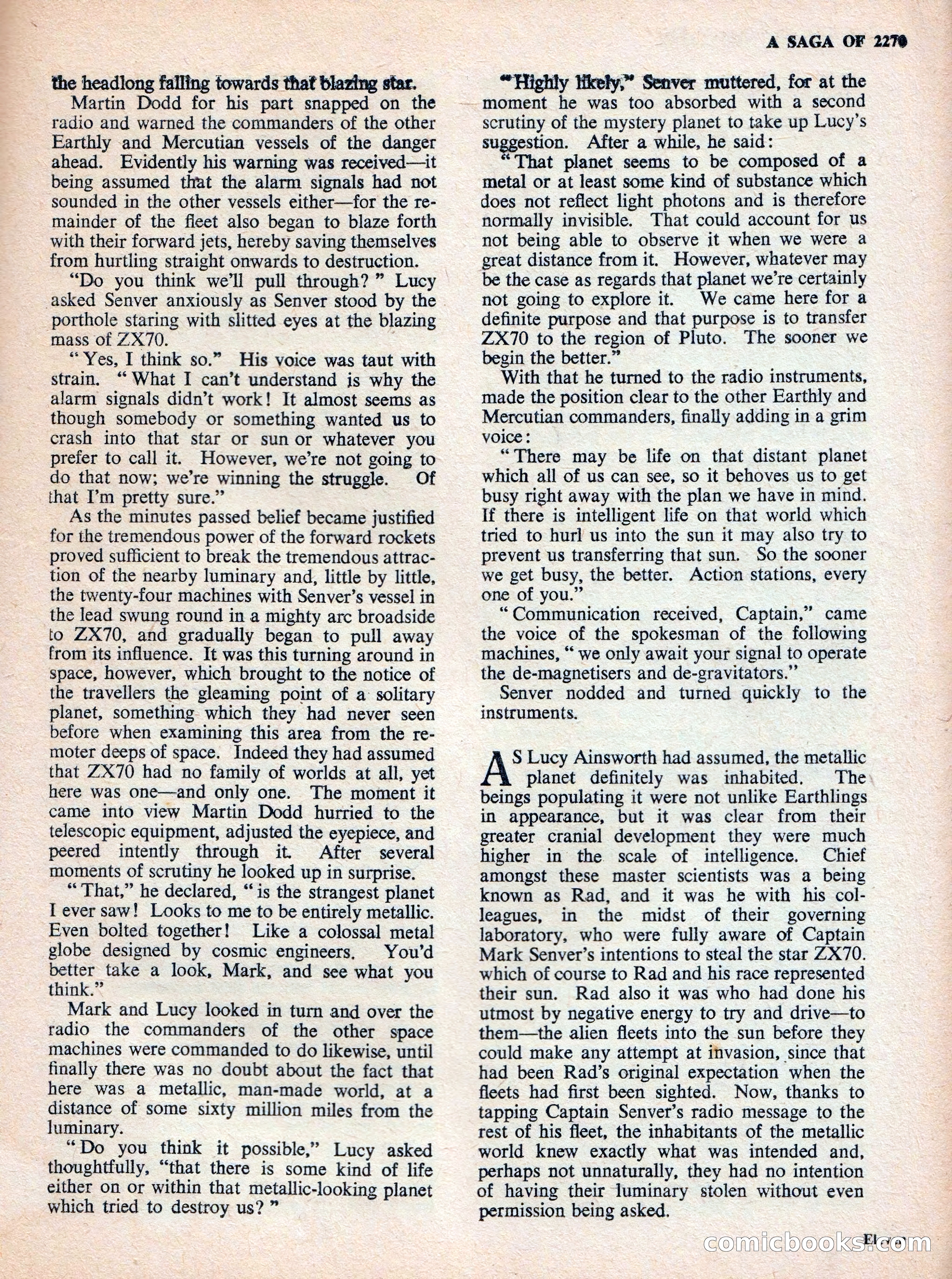 Vargo Statten Science Fiction Magazine — page 13 of 68