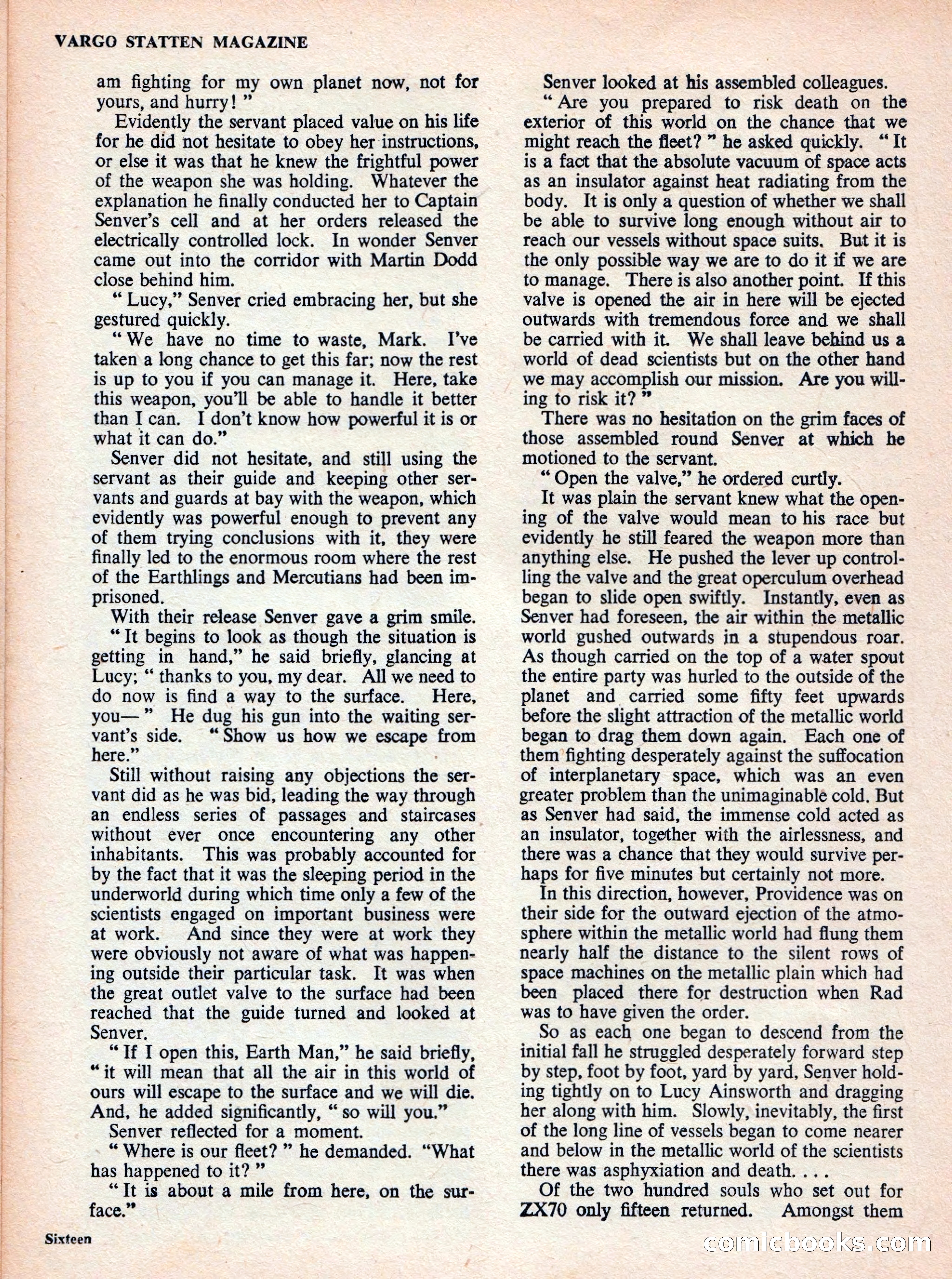 Vargo Statten Science Fiction Magazine — page 18 of 68