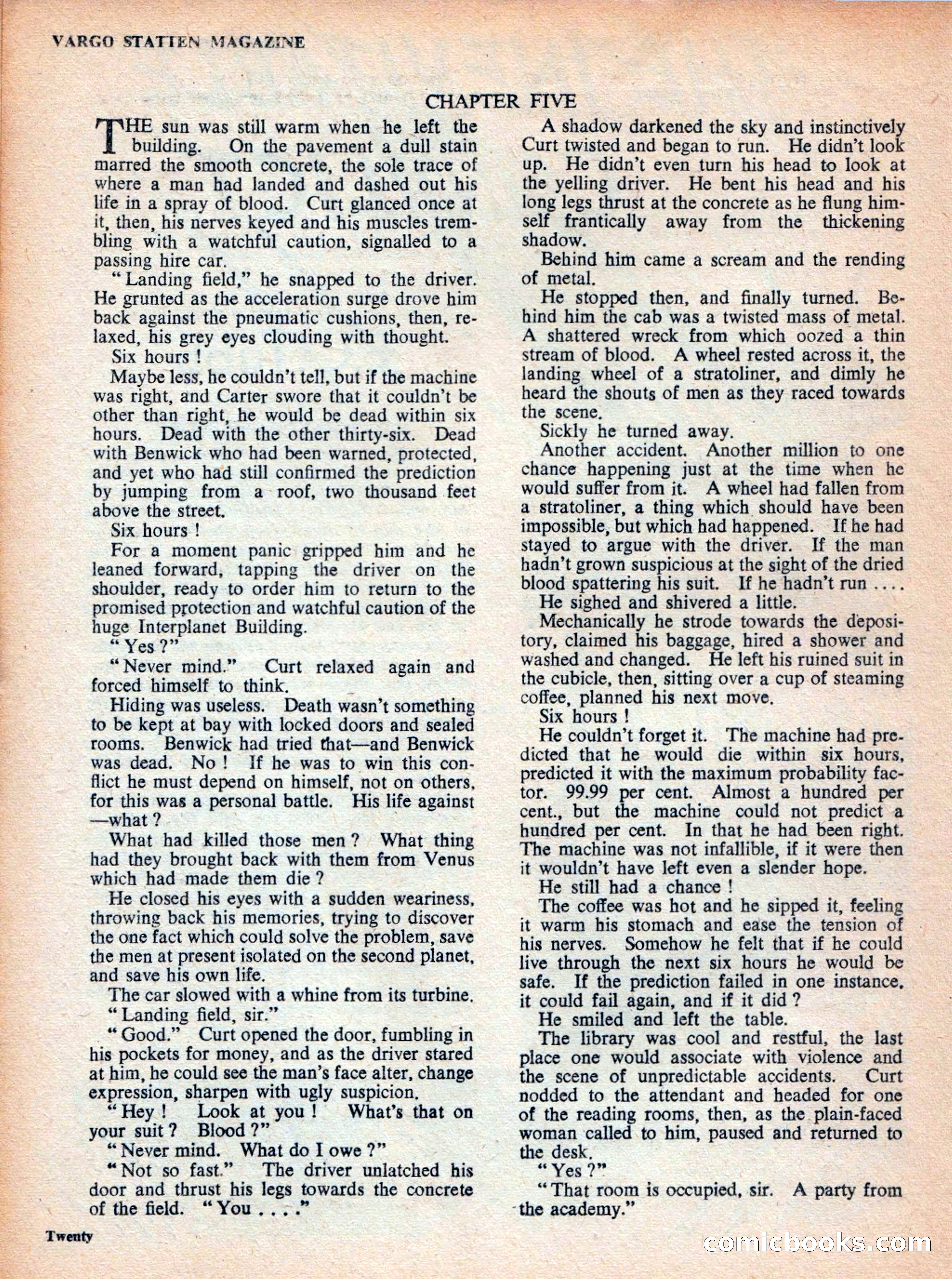 Vargo Statten Science Fiction Magazine — page 22 of 68