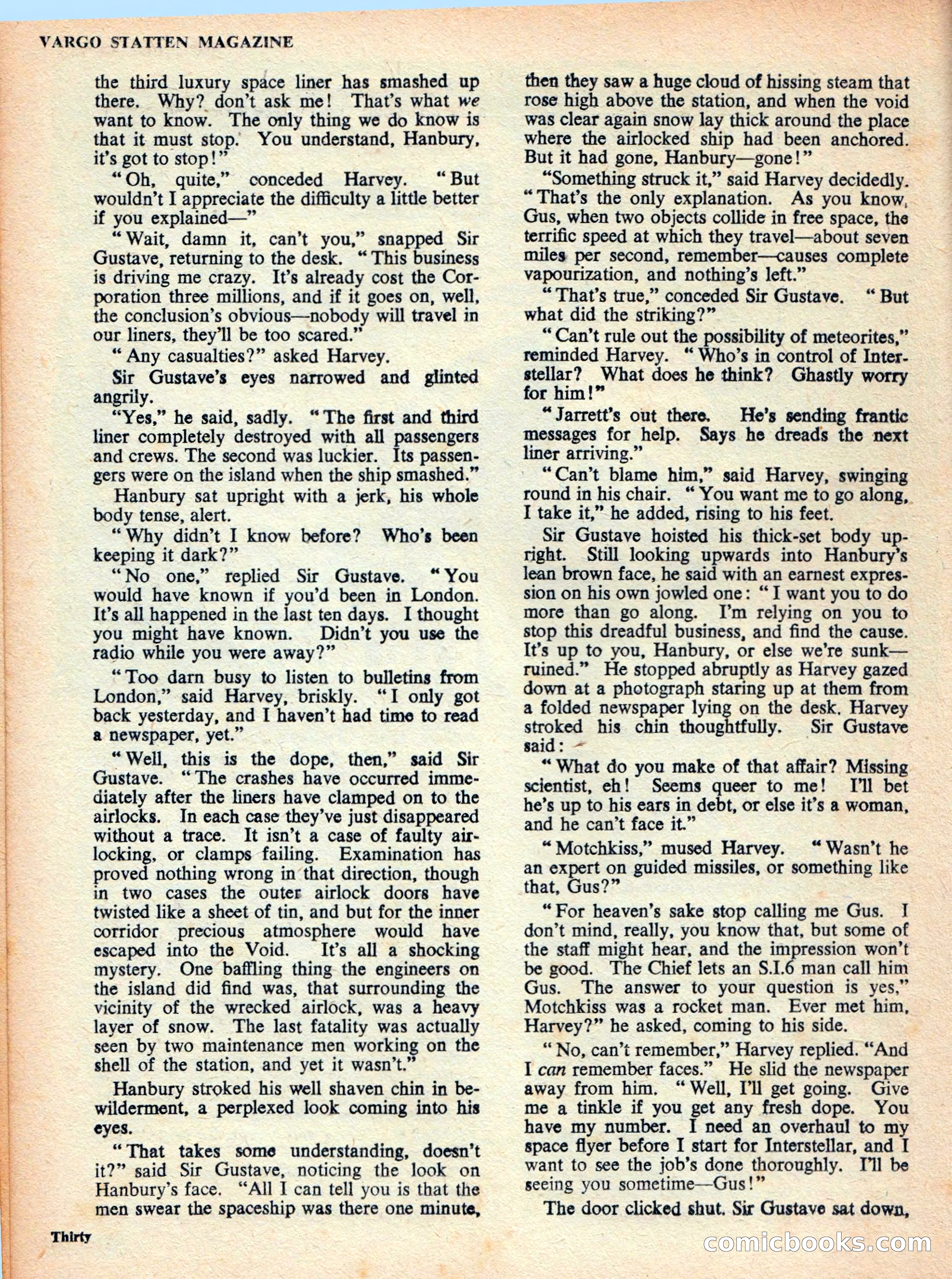 Vargo Statten Science Fiction Magazine — page 32 of 68
