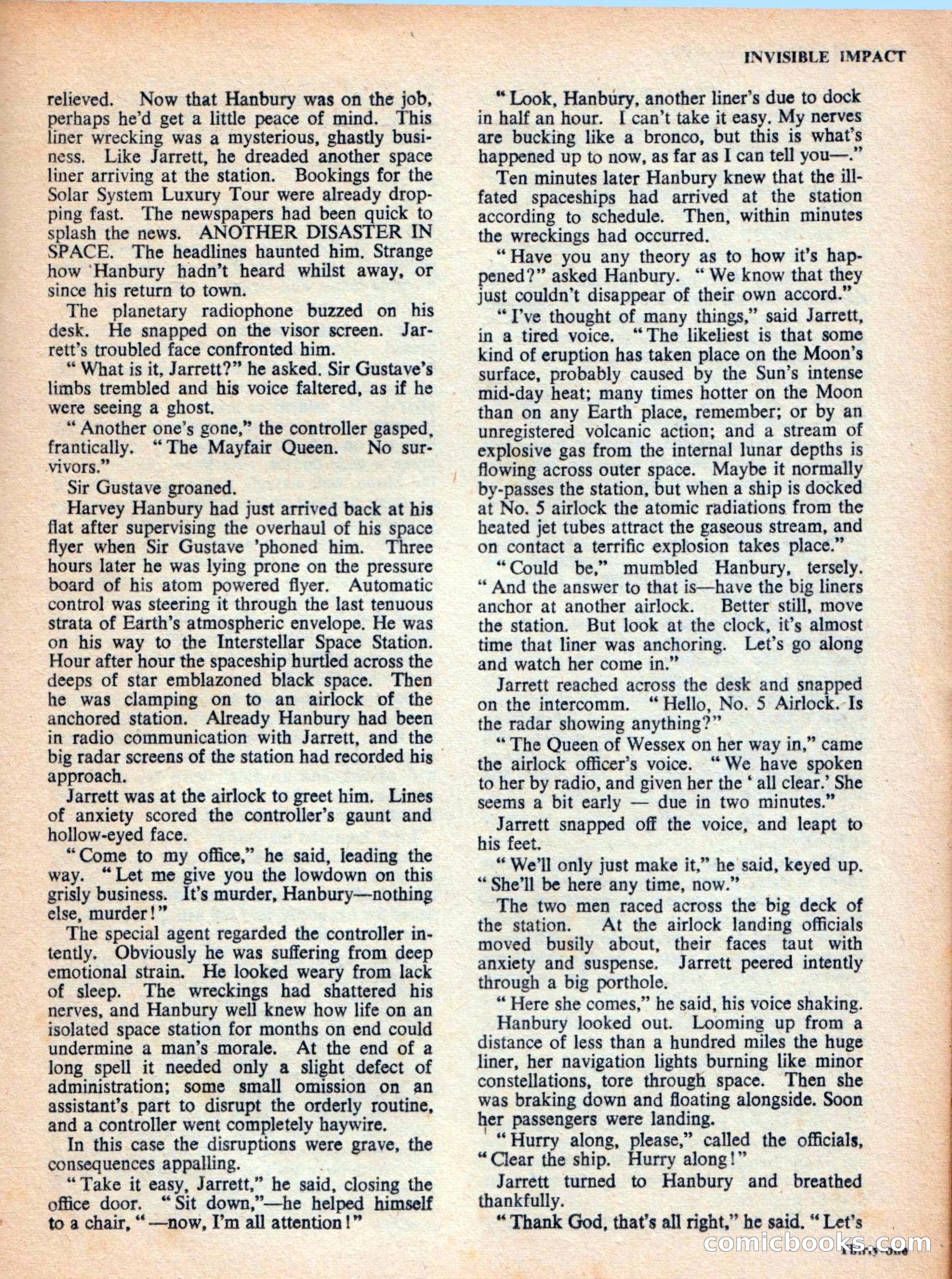 Vargo Statten Science Fiction Magazine — page 33 of 68