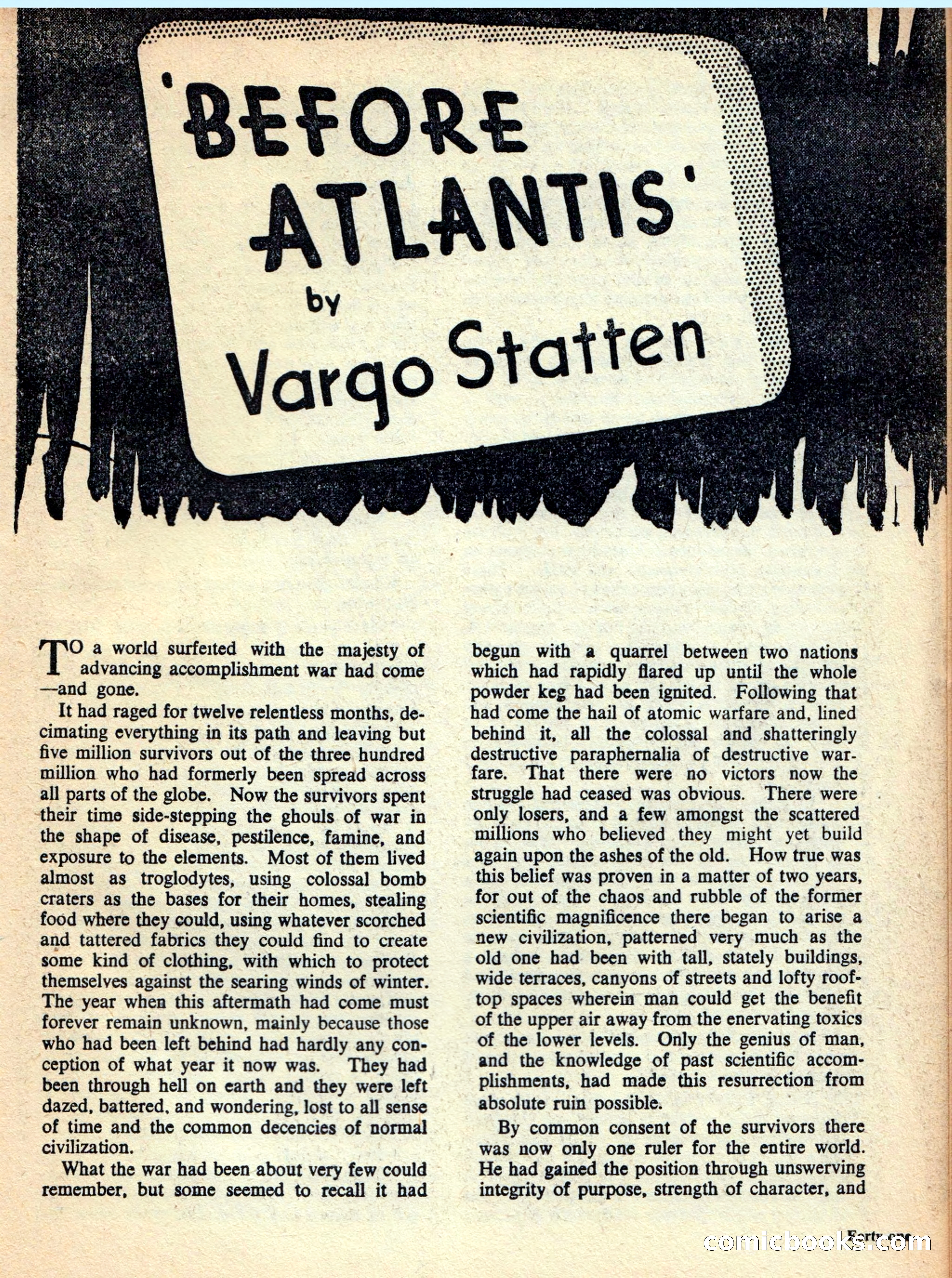Vargo Statten Science Fiction Magazine — page 43 of 68