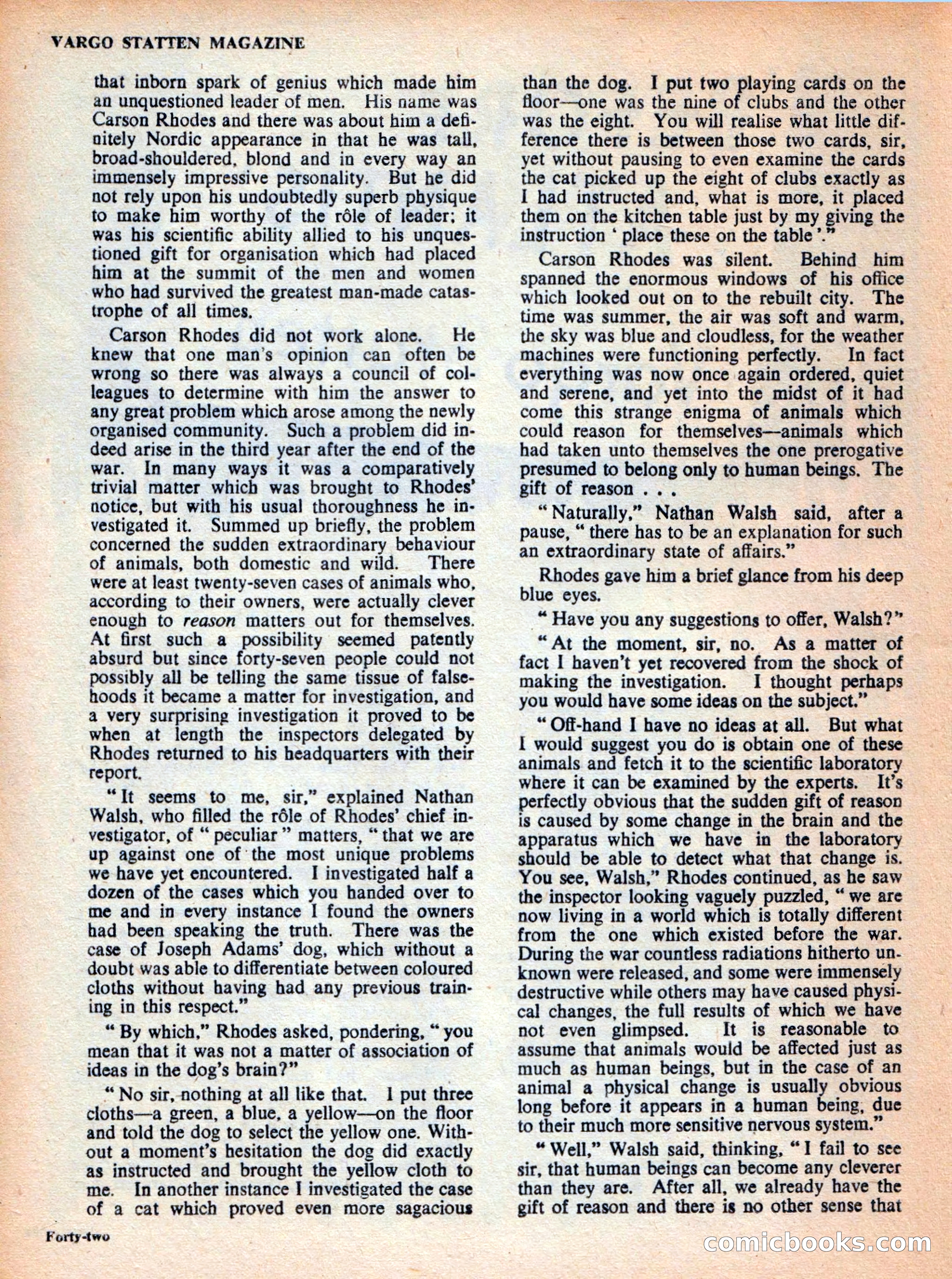 Vargo Statten Science Fiction Magazine — page 44 of 68