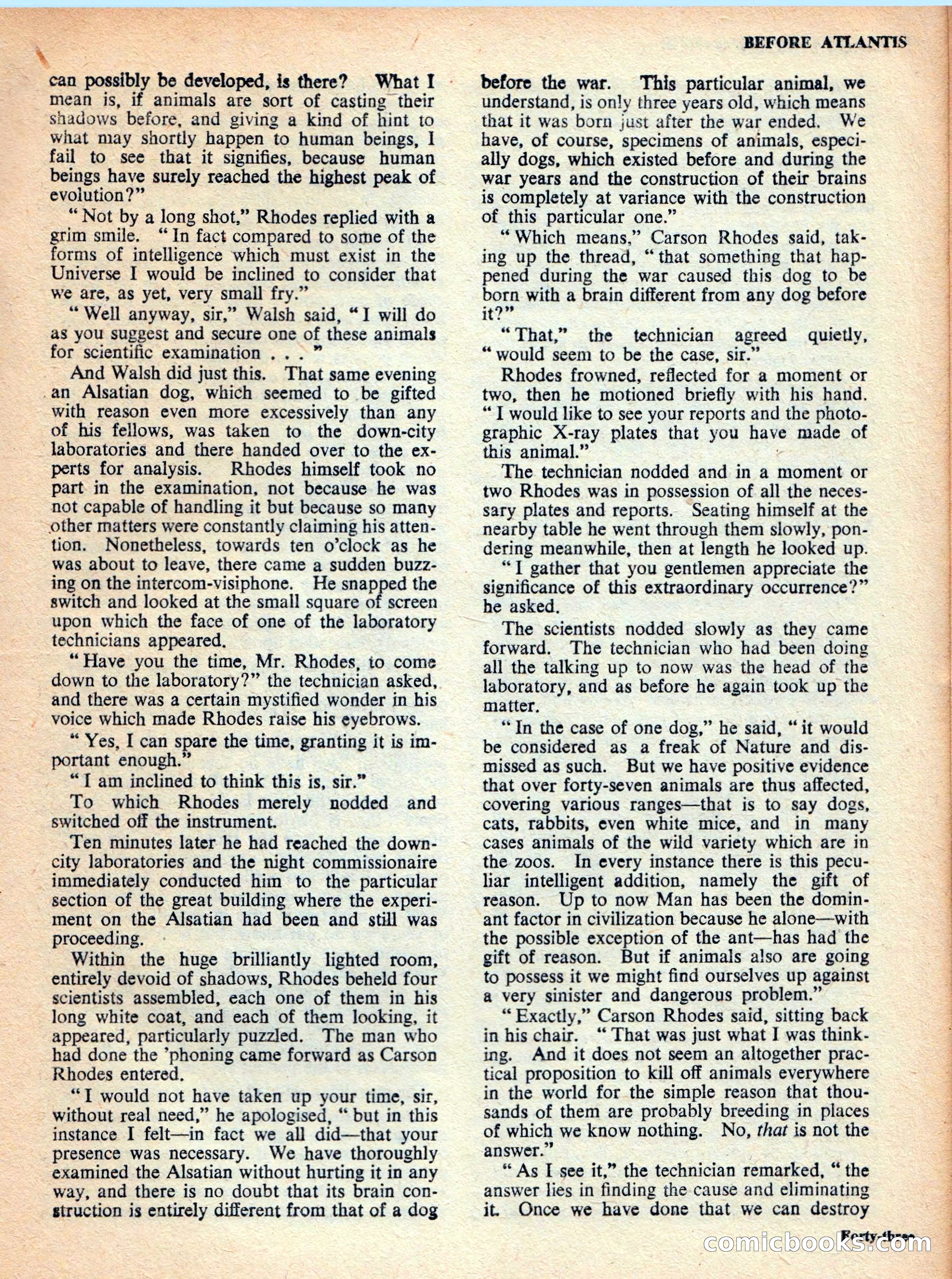 Vargo Statten Science Fiction Magazine — page 45 of 68