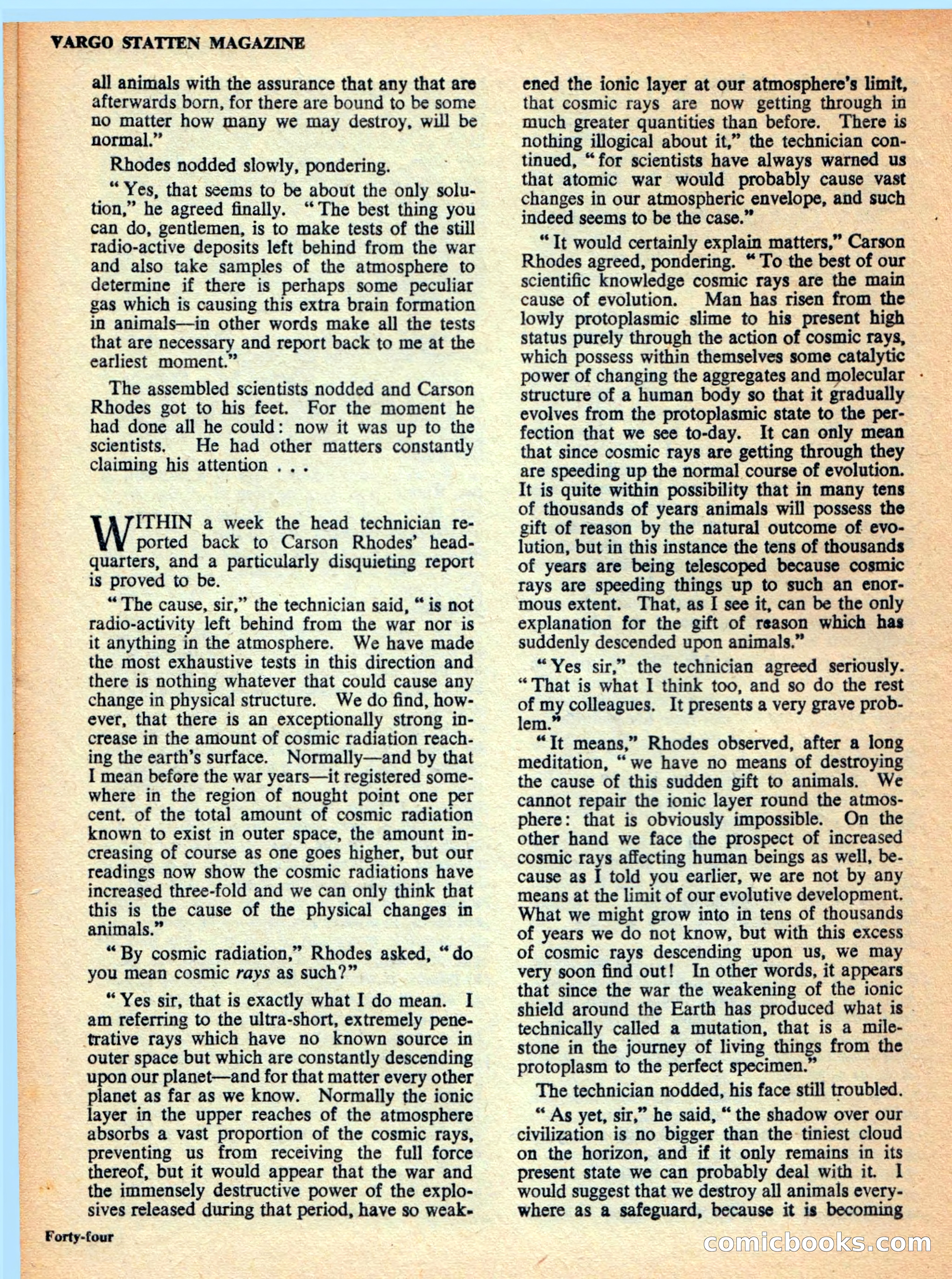Vargo Statten Science Fiction Magazine — page 46 of 68