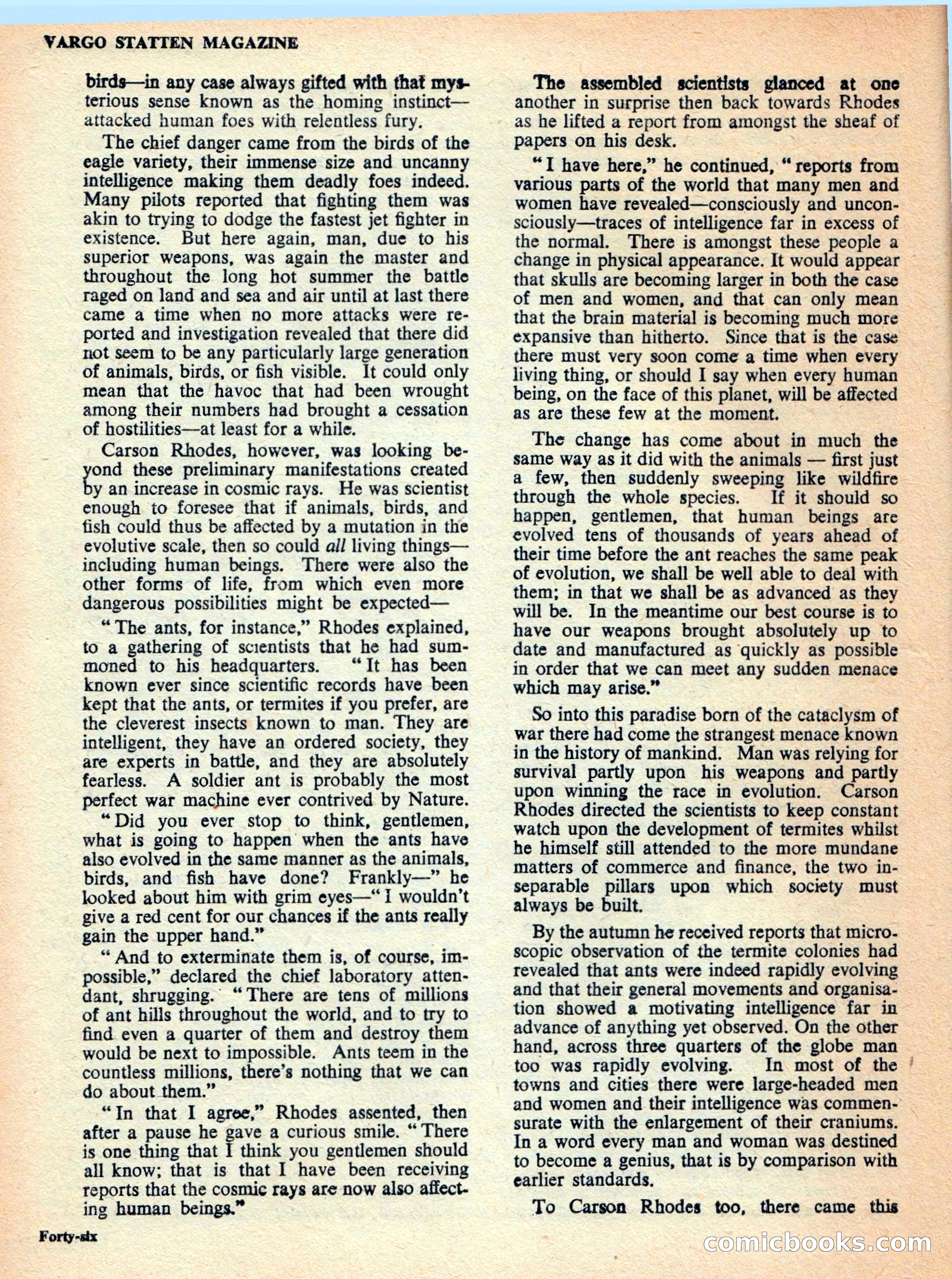 Vargo Statten Science Fiction Magazine — page 48 of 68
